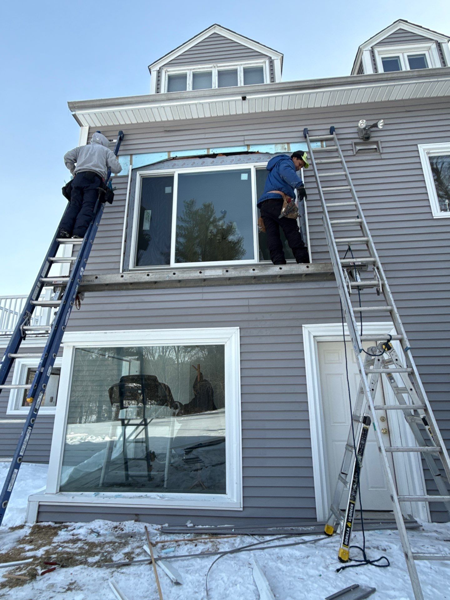 Sliding Door & Window Upgrade with Expanded Natural Light by DiGiorgi Roofing and Siding Inc
