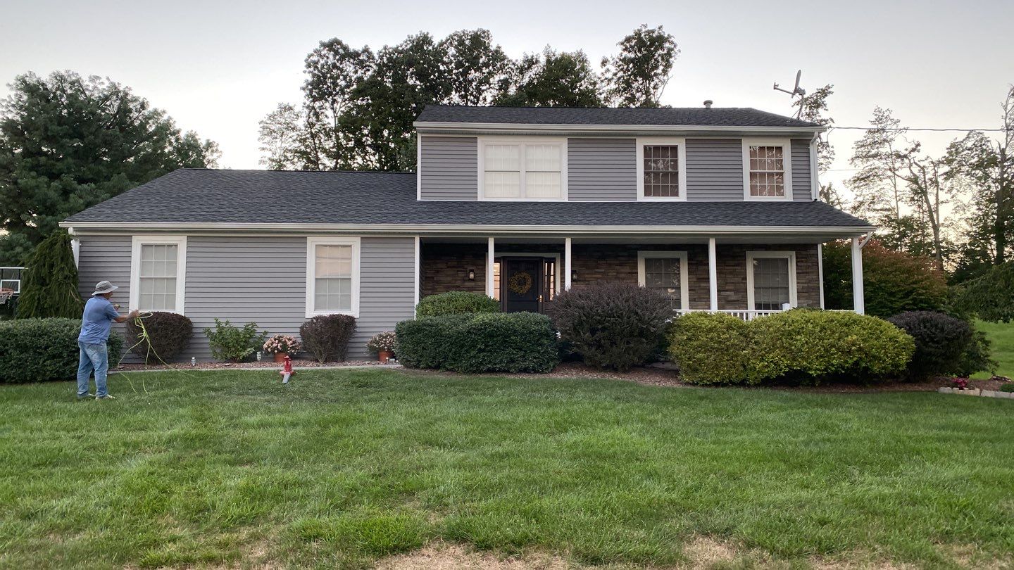 Siding Installation using Certainteed Monogram Charcoal gray and Owens Corning Versetta Stone Sterling by A Plus Exterior
