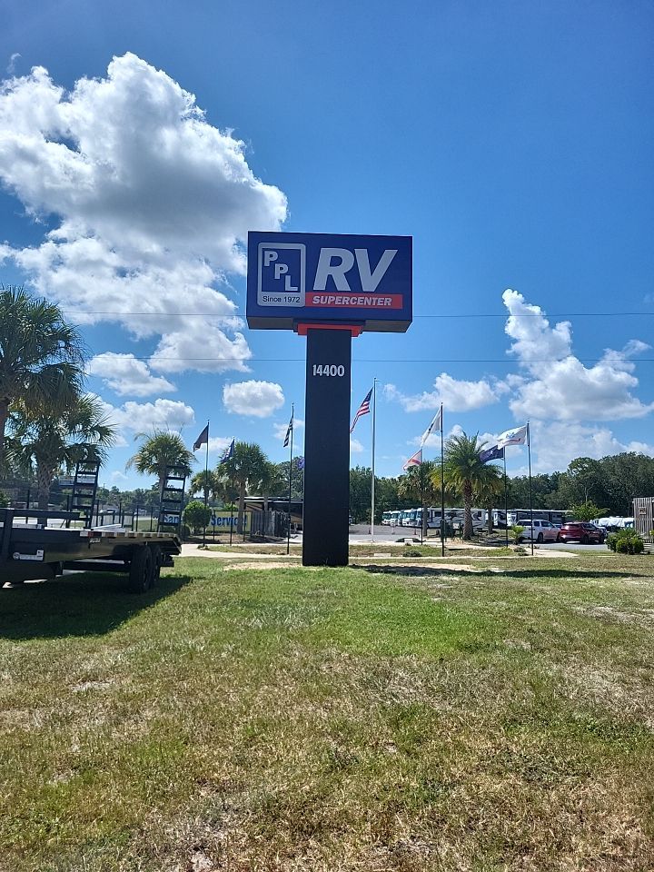 Pylon Sign for PPL Motorhomes by SignCrafters