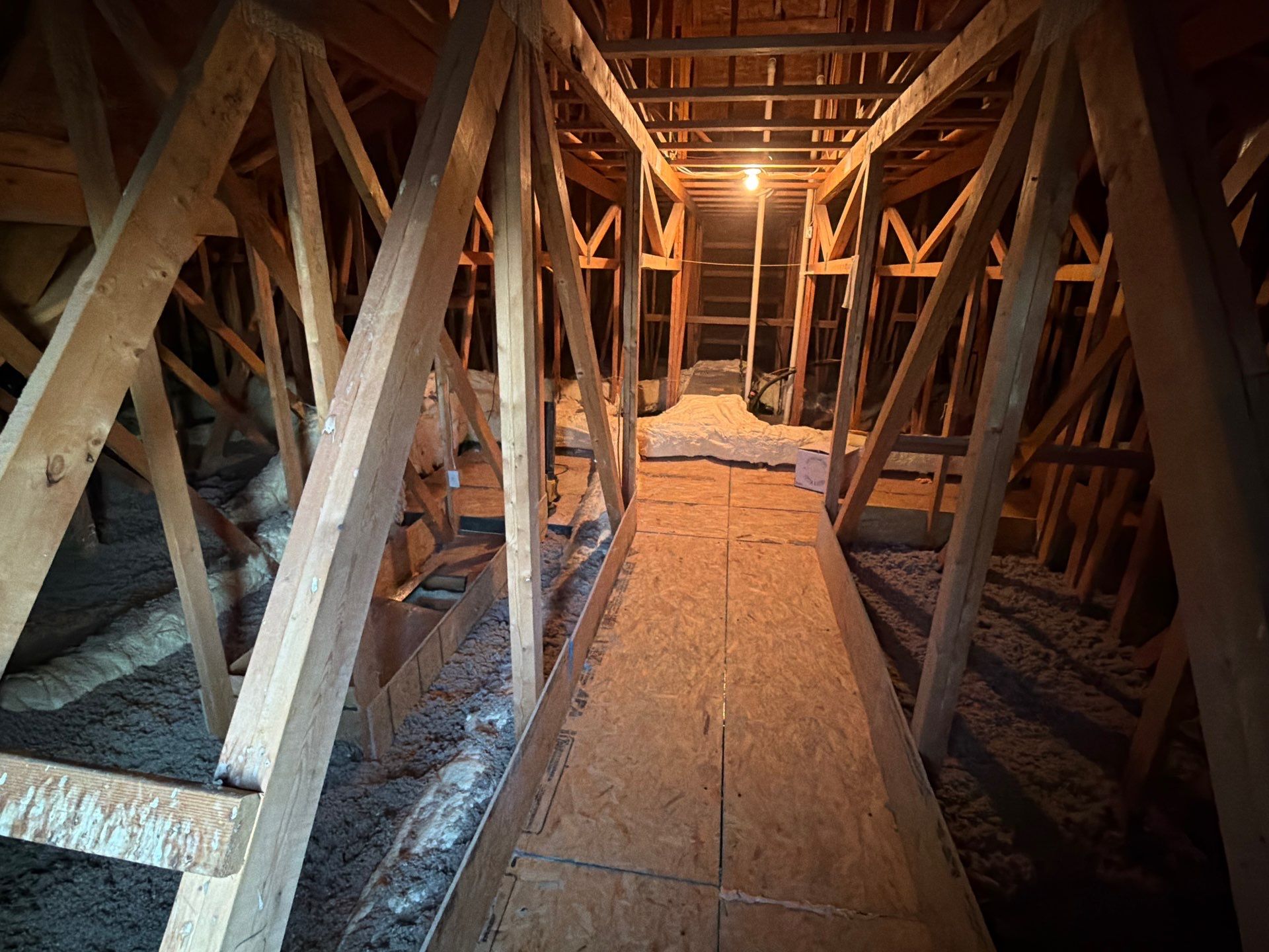 Sanitizing and Transforming a 2,100 sq ft Attic for a Better Home Performance by Home Environment Solutions