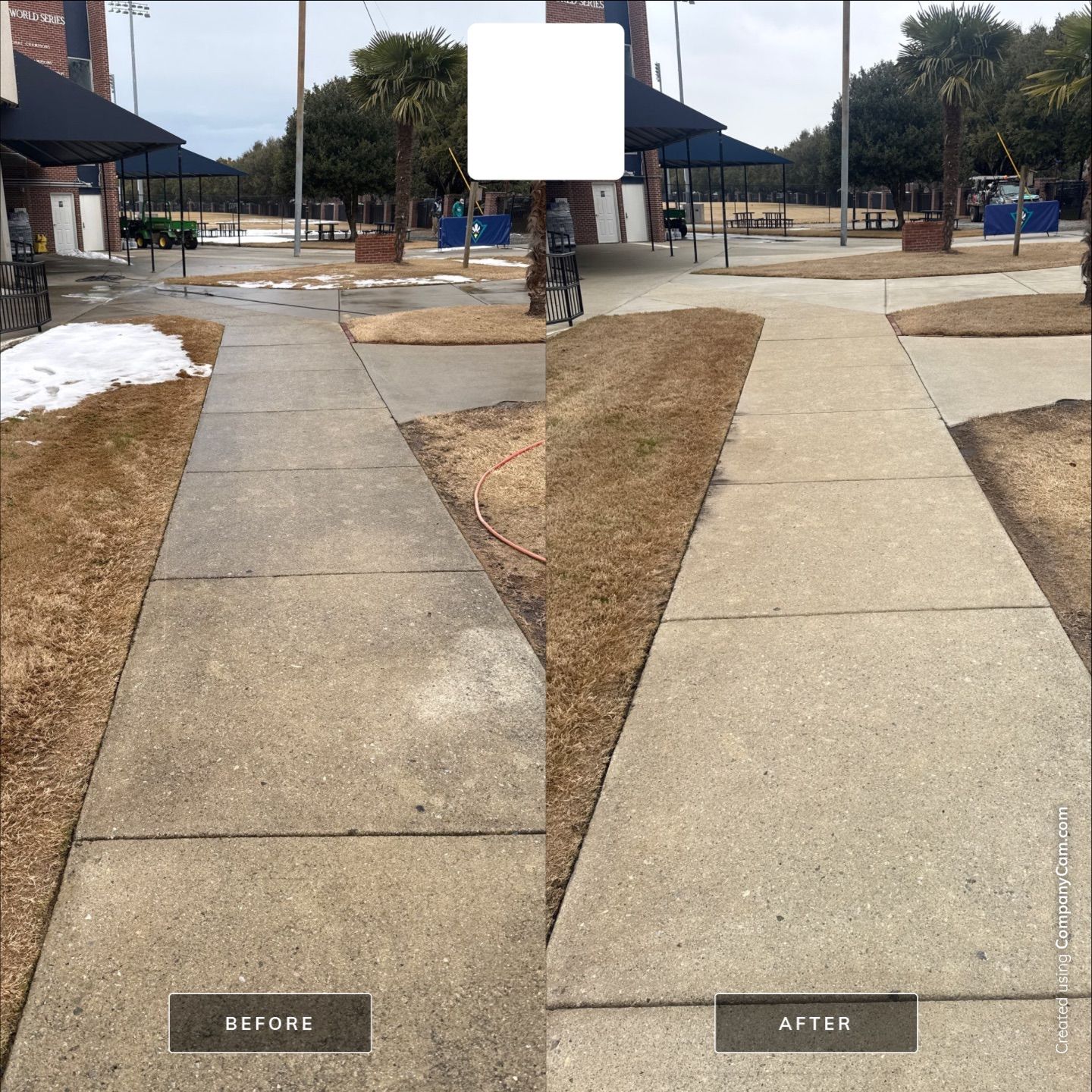 Stadium Cleaning in Wilmington by Shark Power Washing
