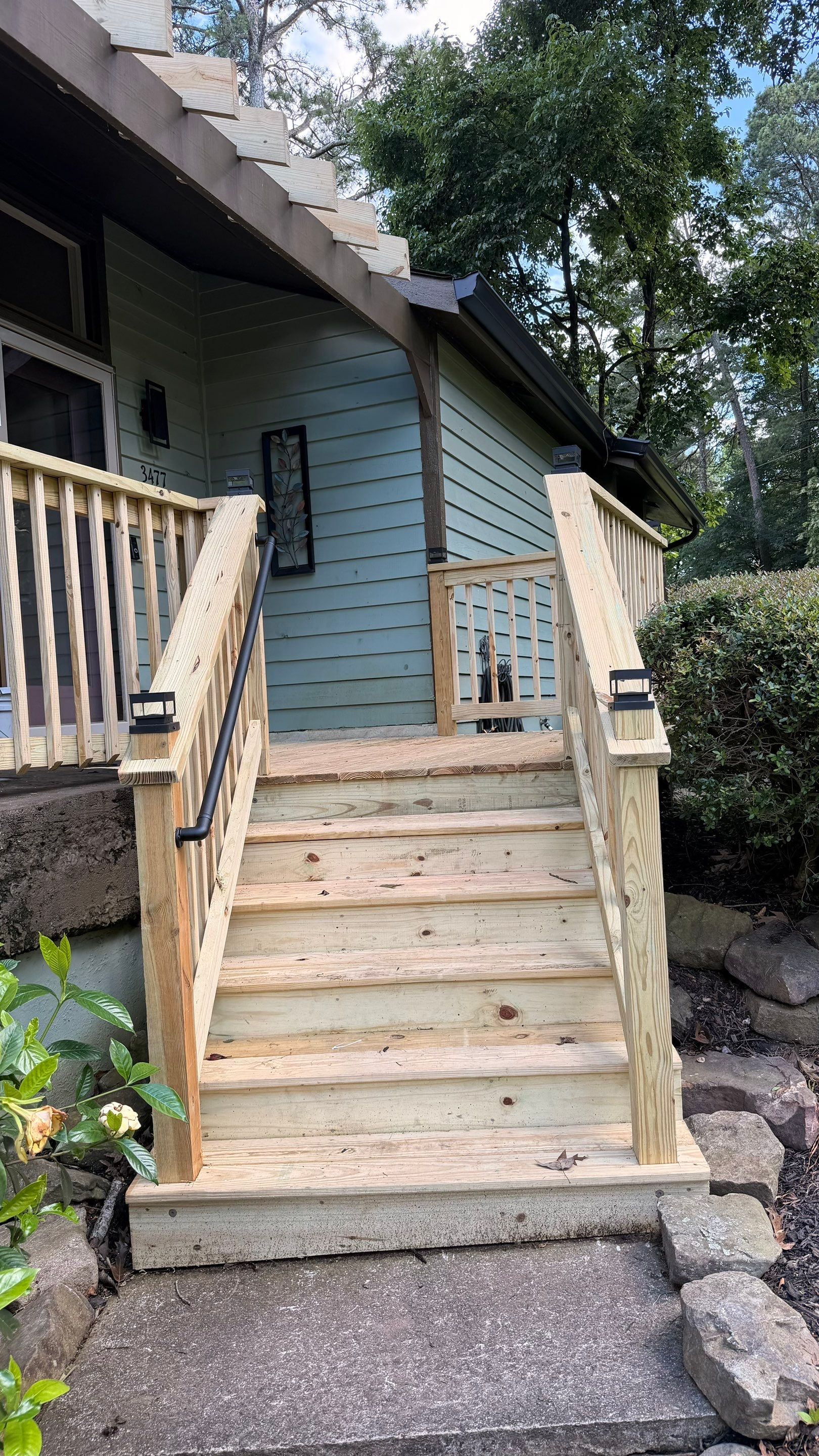 Custom Deck Construction and Exterior House Painting in Marietta by Swift Home Renovations