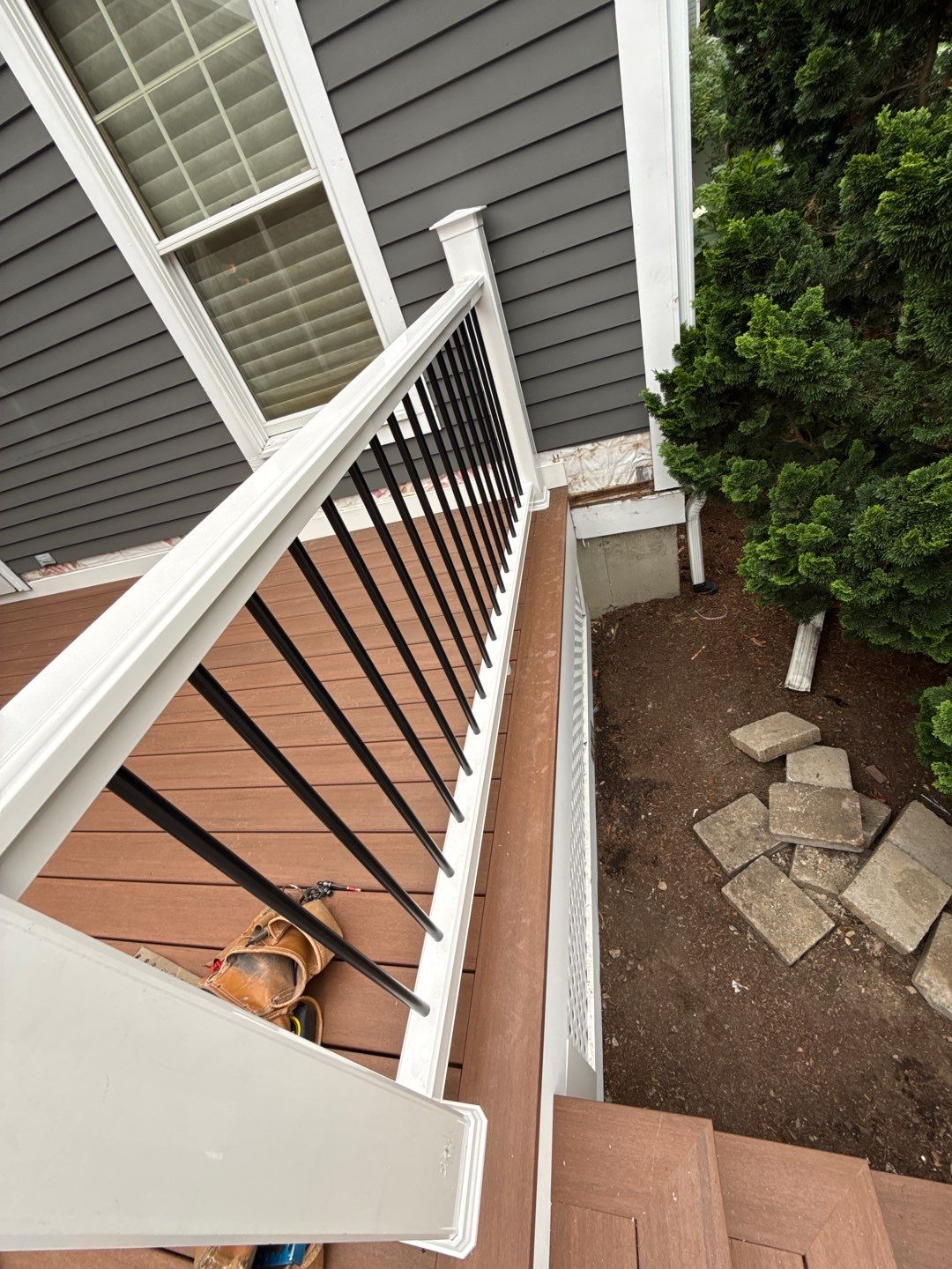 Custom TimberTech Composite Deck Replacement in Newburyport, MA by Sensible Home Solutions