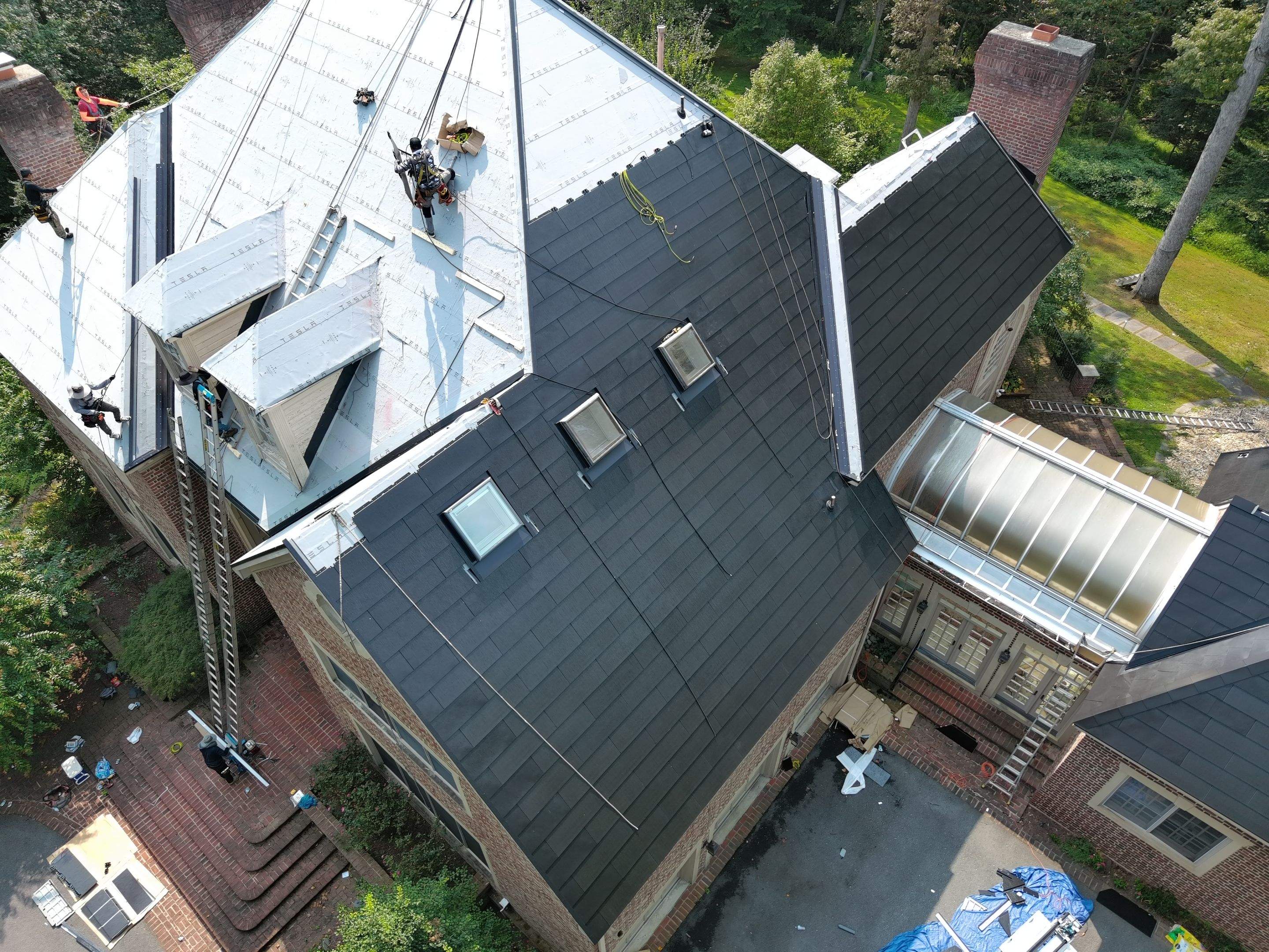 Extravagant Tesla Solar Roof in Maryland by American Home Contractors
