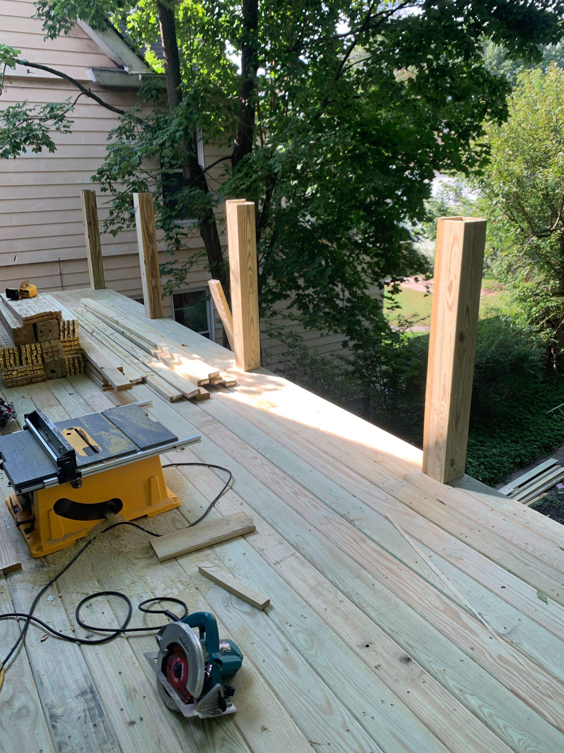 Deck Installation using EPDM substrate by A Plus Exterior