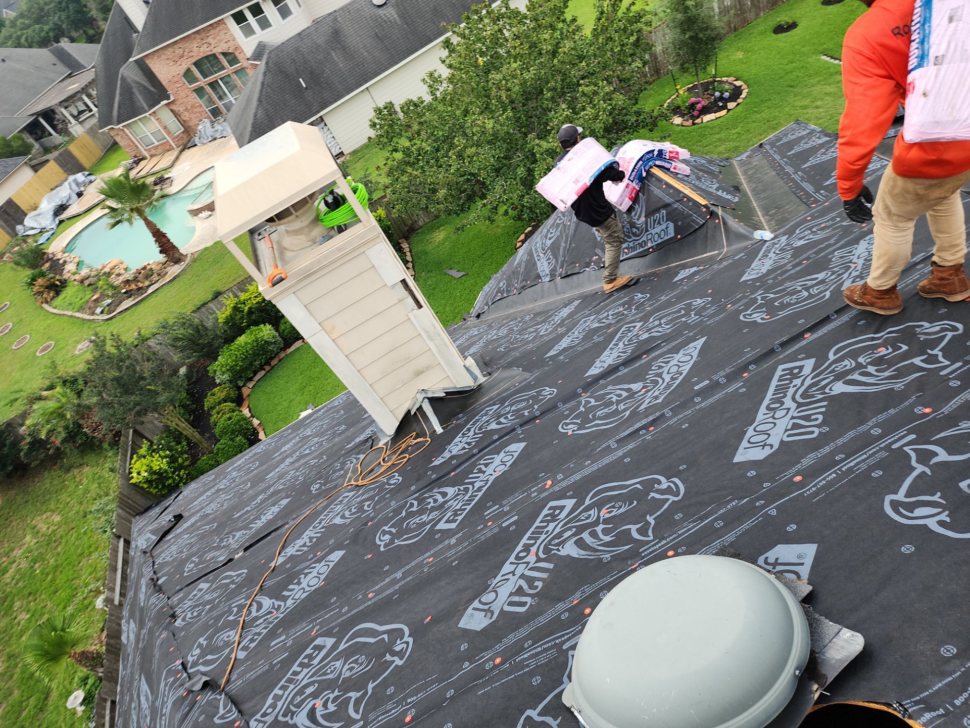 Residential Roofing Installation using Owen's Corning Duration (Lifetime) Shingles by Roof Repair Company