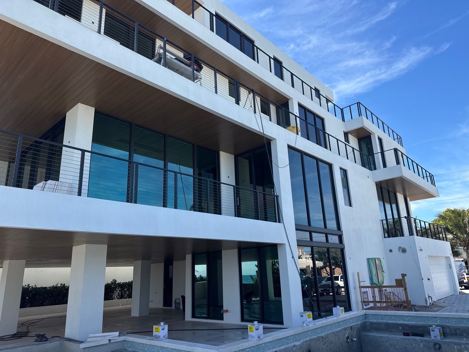 Oceanfront New Home Painting by John “The Greek” Painting