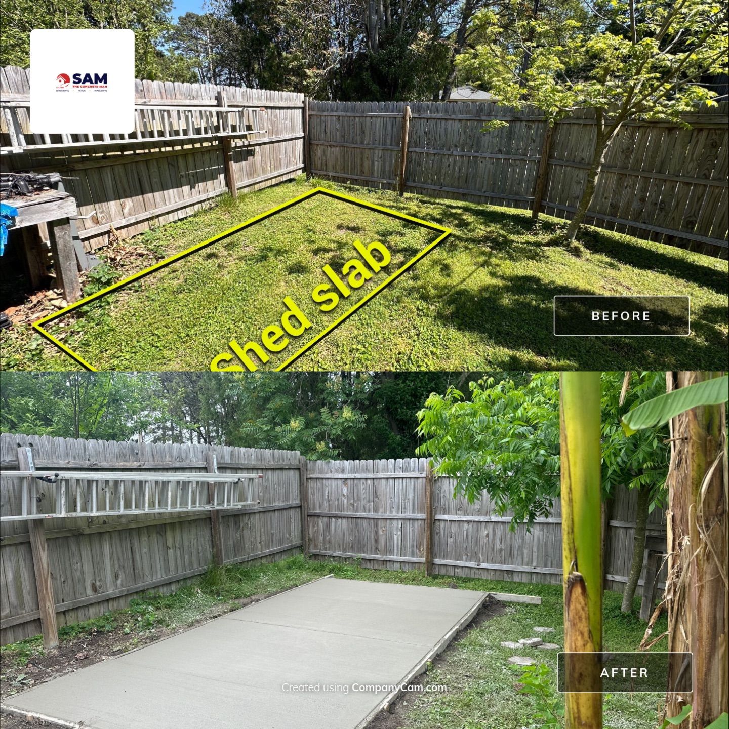 Project in Virginia Beach by Sam The Concrete Man Virginia Beach