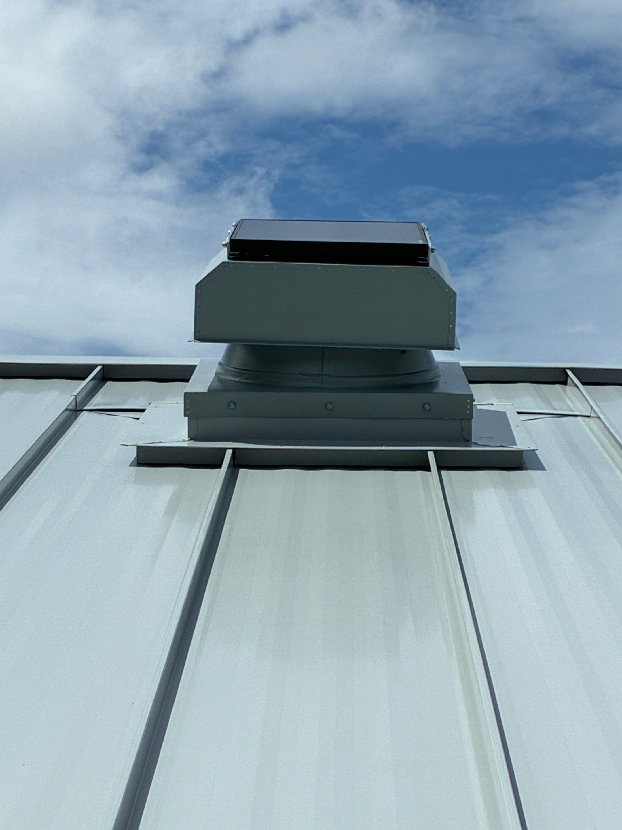 24ga 1.5" Mechanical seam Dove Gray  by Total Roofing System The Metal Roof Experts
