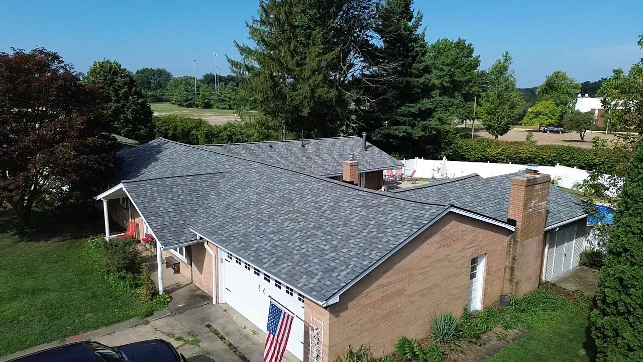 Atlas Pinnacle, Color, Coastal Granite, Drip Edge, Color, Black by Eagle Eye Roofing