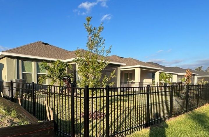 Aluminum Fence Installation using Black 3 Rail Aluminum Fence by Asap fence and gates, LLC