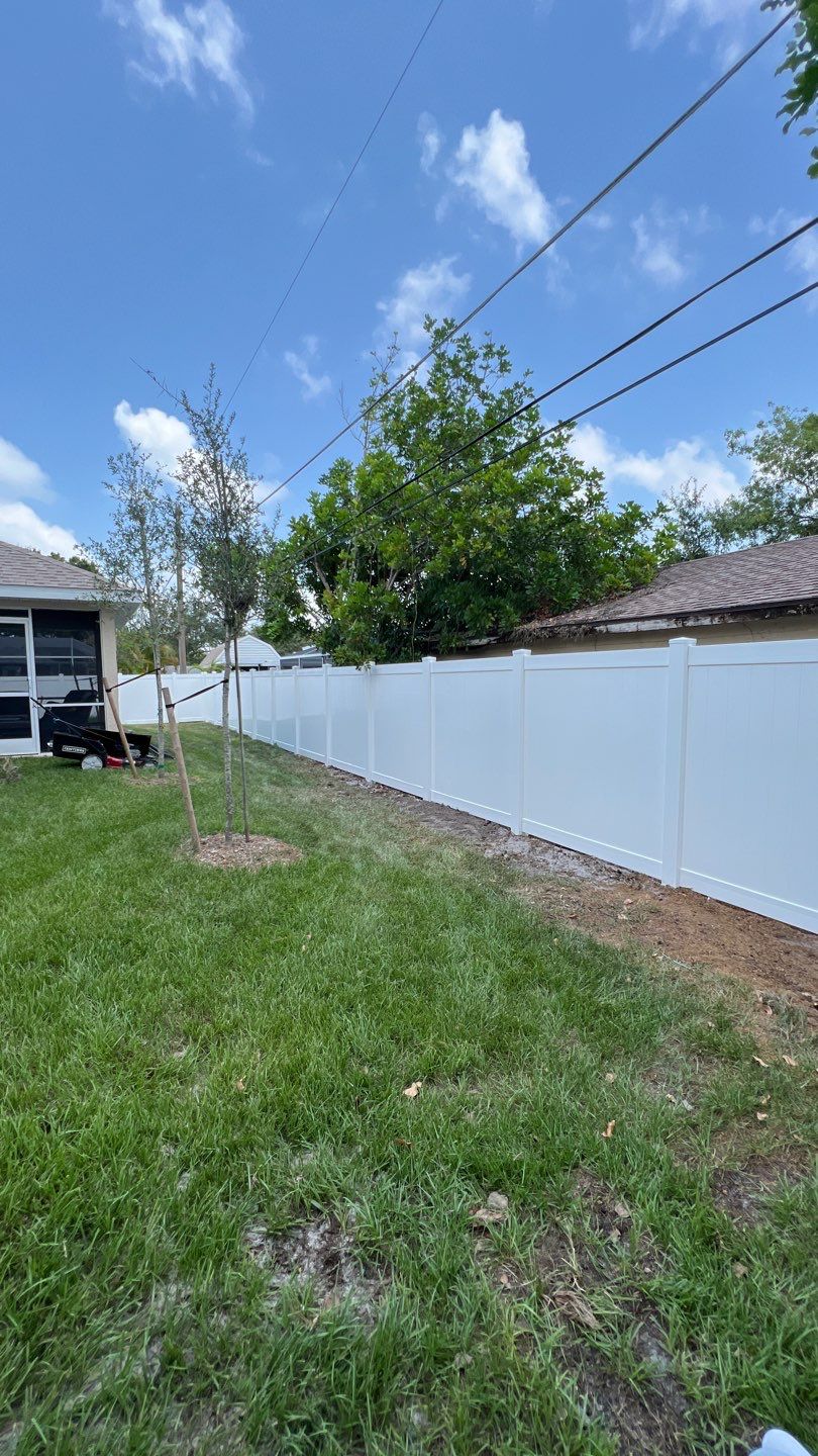 Venice, FL 6ft. Tall White Vinyl Privacy Fence by Asap fence and gates, LLC