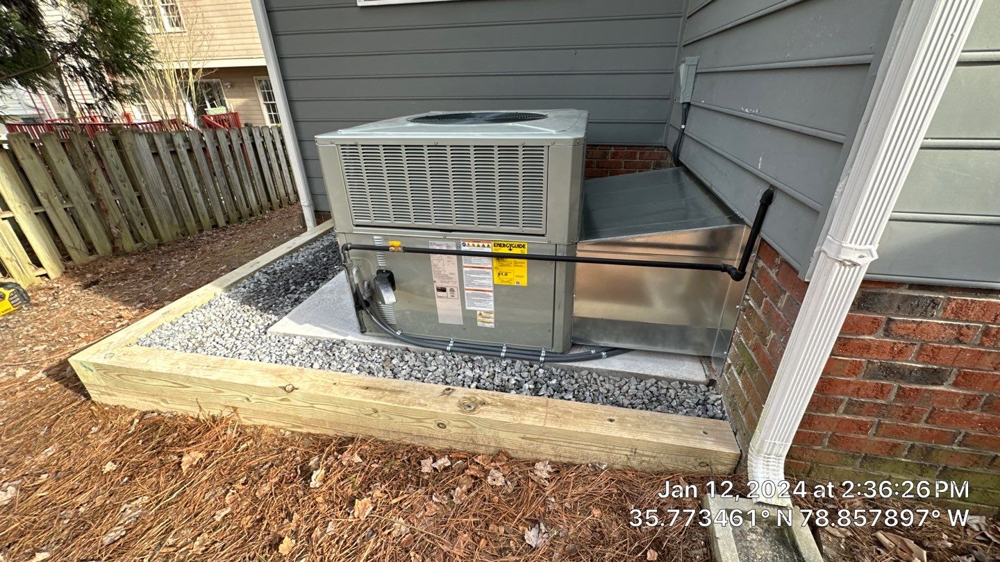 Trane Package Unit Installation by Nick's Mechanical LLC.