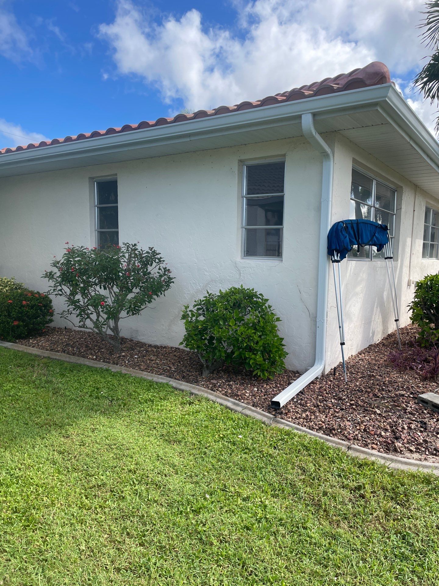 Connect Downspouts to Drain in Punta Gorda FL by Gutter Professors