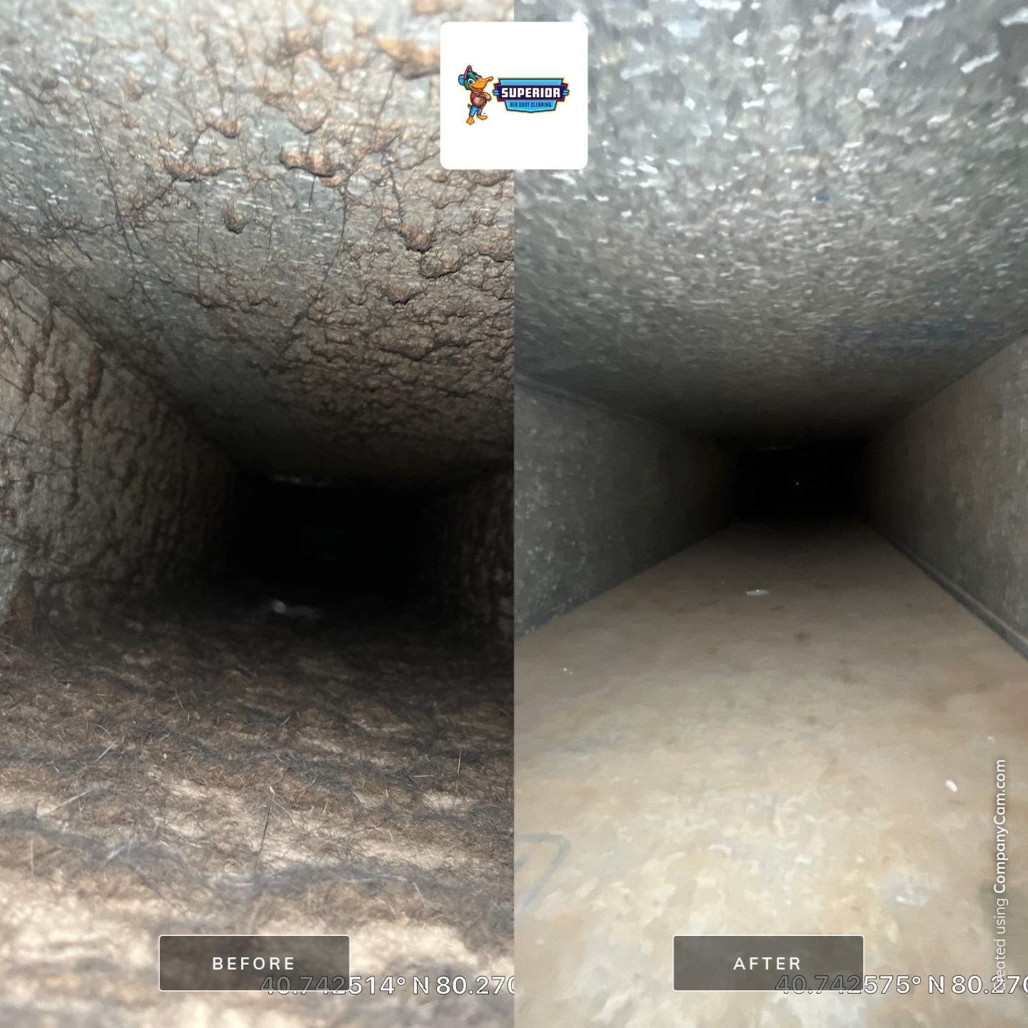 Air Duct Cleaning With a Vacuum Truck in New Brighton, PA by Superior Air Duct Cleaning