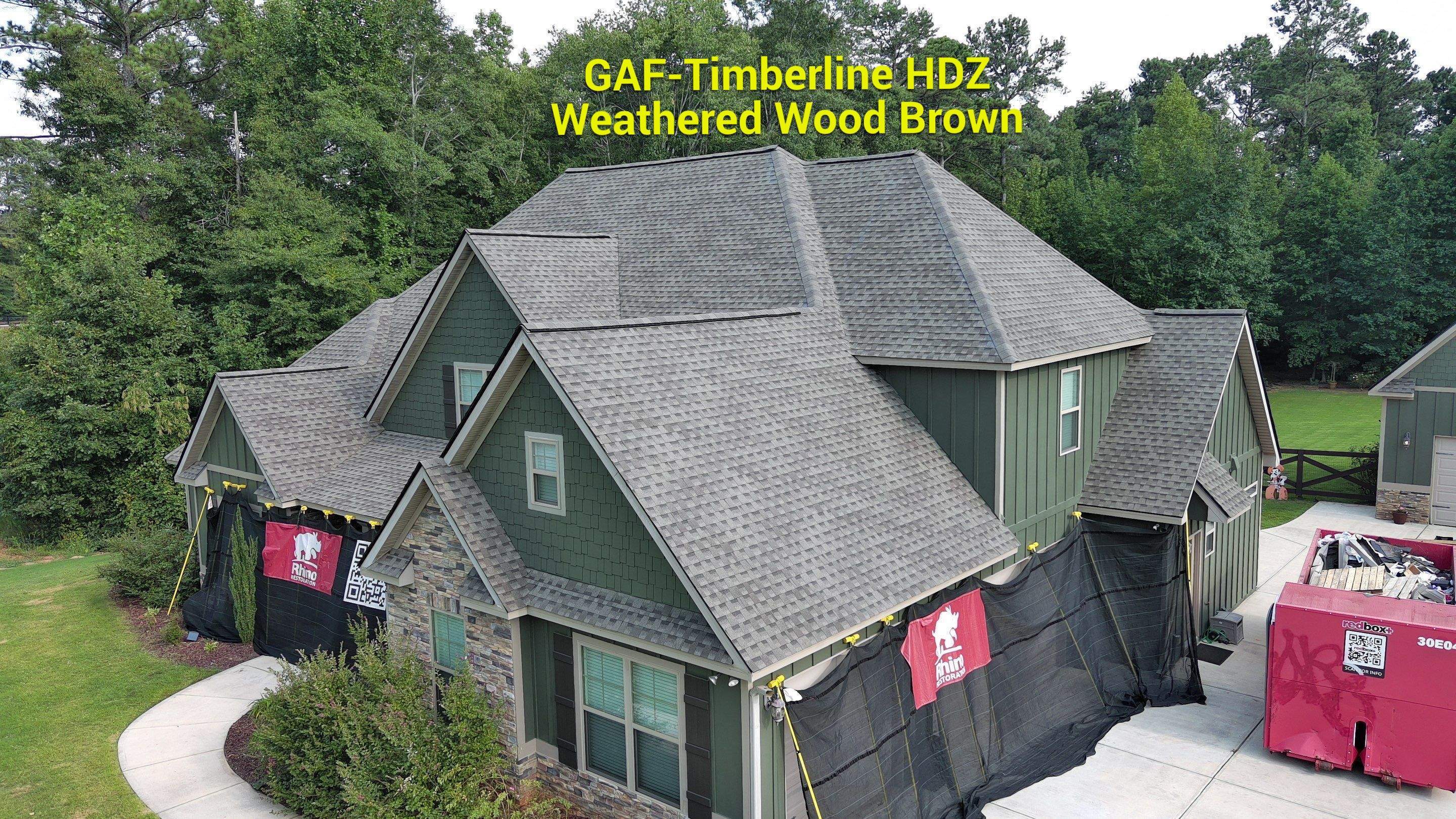 New roof installation and shingle colors by Rhino Restoration