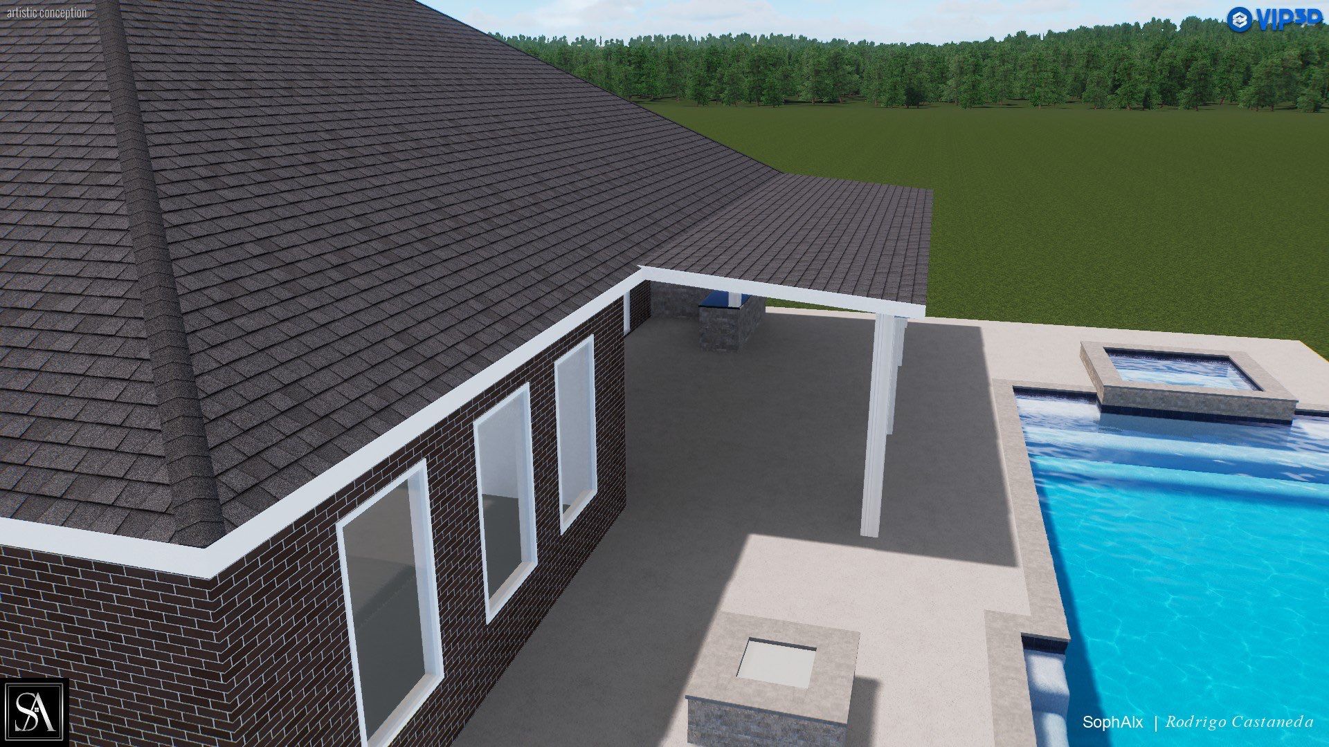 Covered Patio using Sophalx Crew by SophAlx LLC