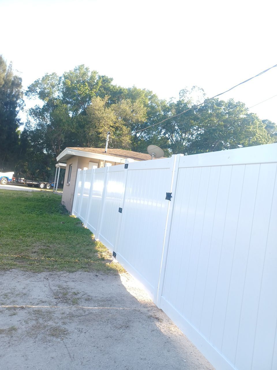 Bradenton, FL 6ft. Tall White Vinyl Privacy Fence by Asap fence and gates, LLC