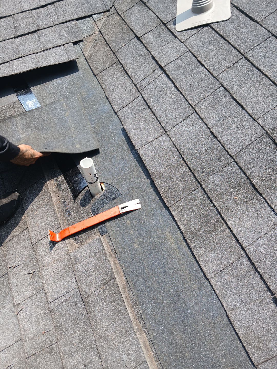 Hail Damage using Owen's Corning Duration (Lifetime) Shingles by Roof Repair Company