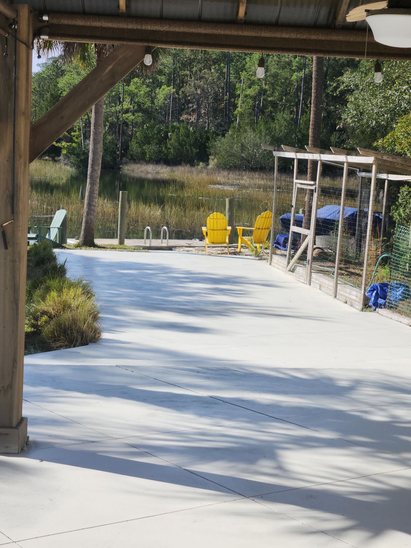 Concrete Pool deck with AcryFin by DuraSeal