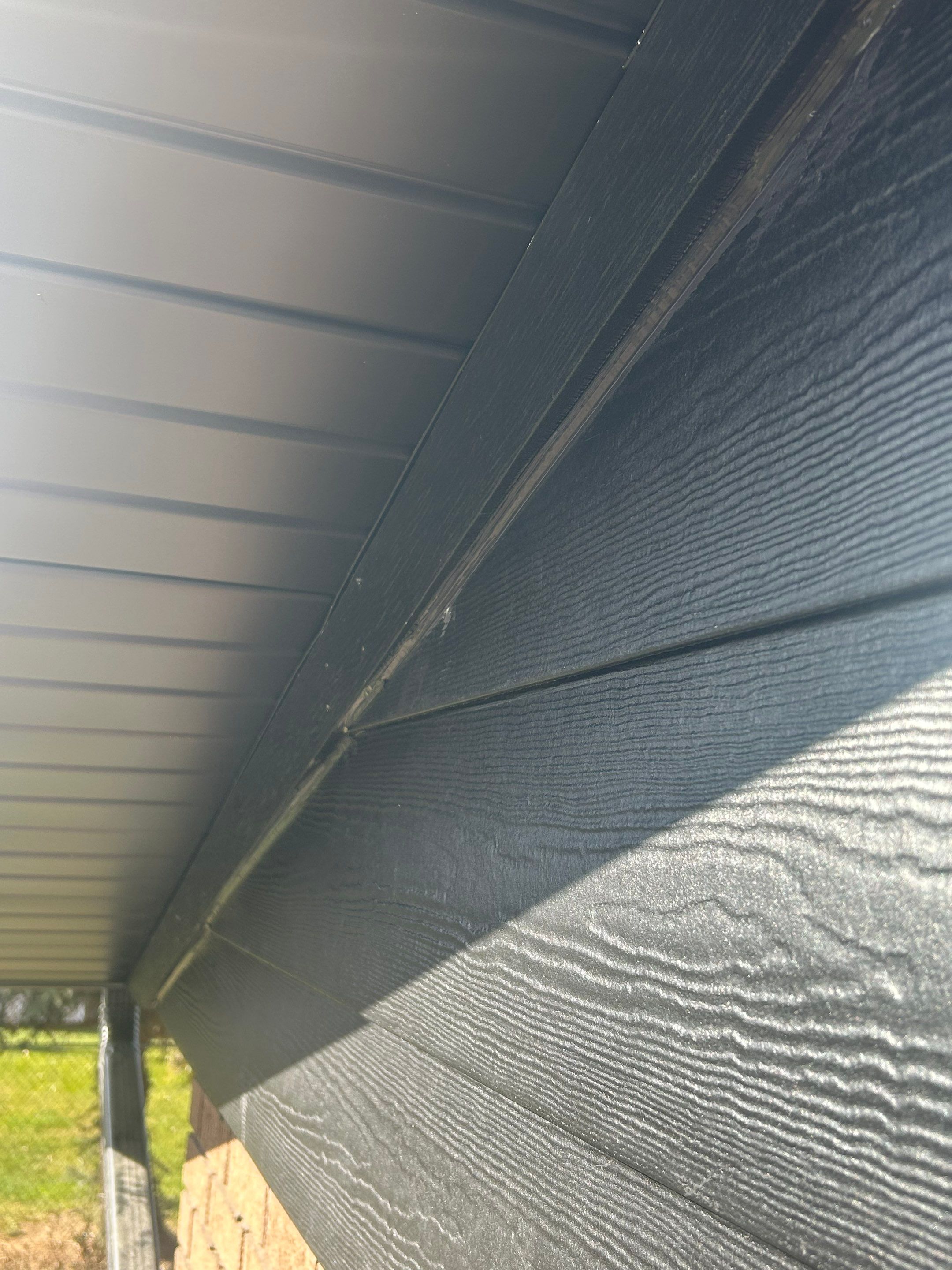 Pleasant Grove | Aluminum Demo & Custom Hardie Accent | Midnight Black by Ideal Siding Utah