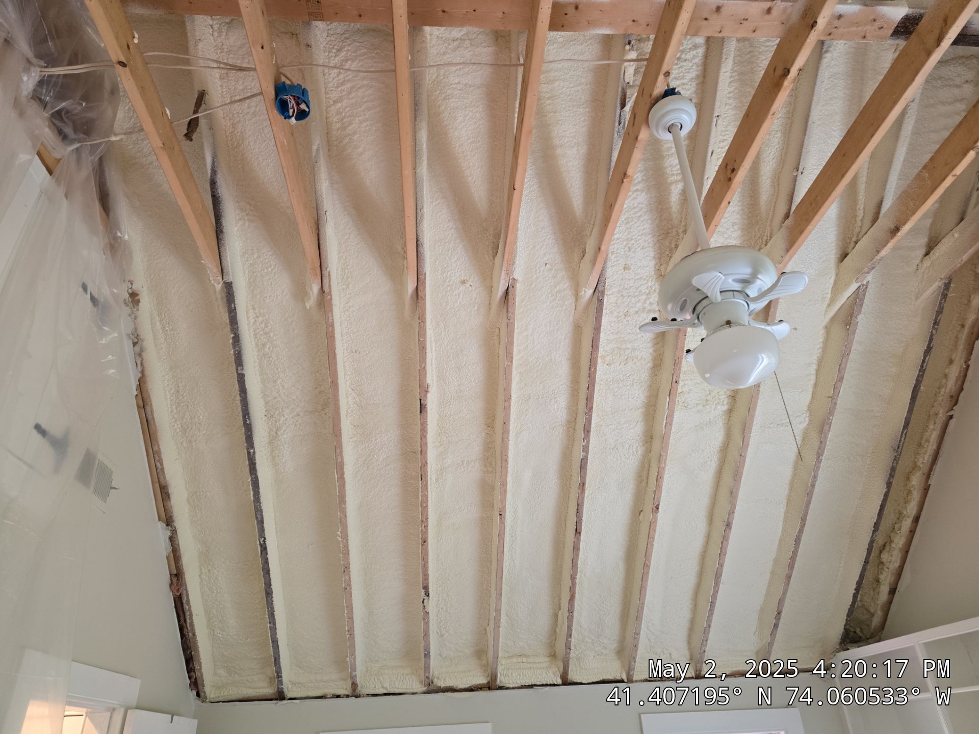 Attic Insulation using Closed Cell Spray Foam by NYS Foam & Energy