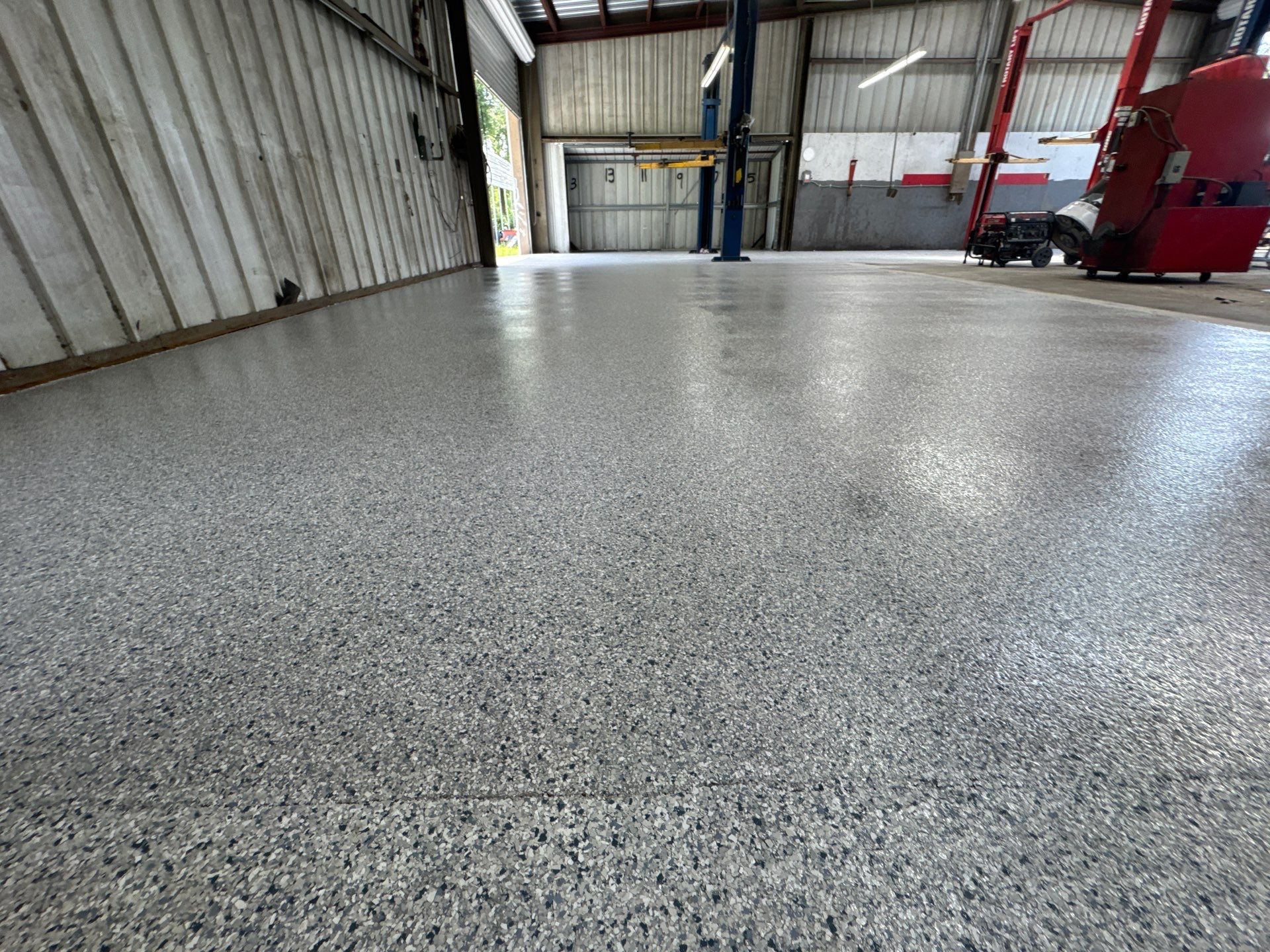 Auto Shop Project in Mayo, FL in Tidal wave by Cross Creek Concrete Coatings
