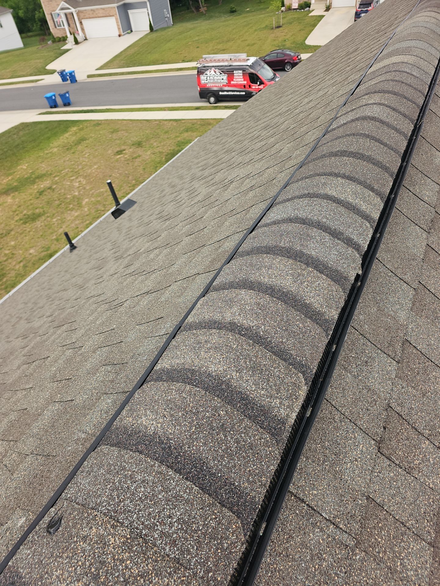 Roof Repair - Ridge Vent, Vent Flashing Boot, and Slate Vent Replacement by Winchester Roofing