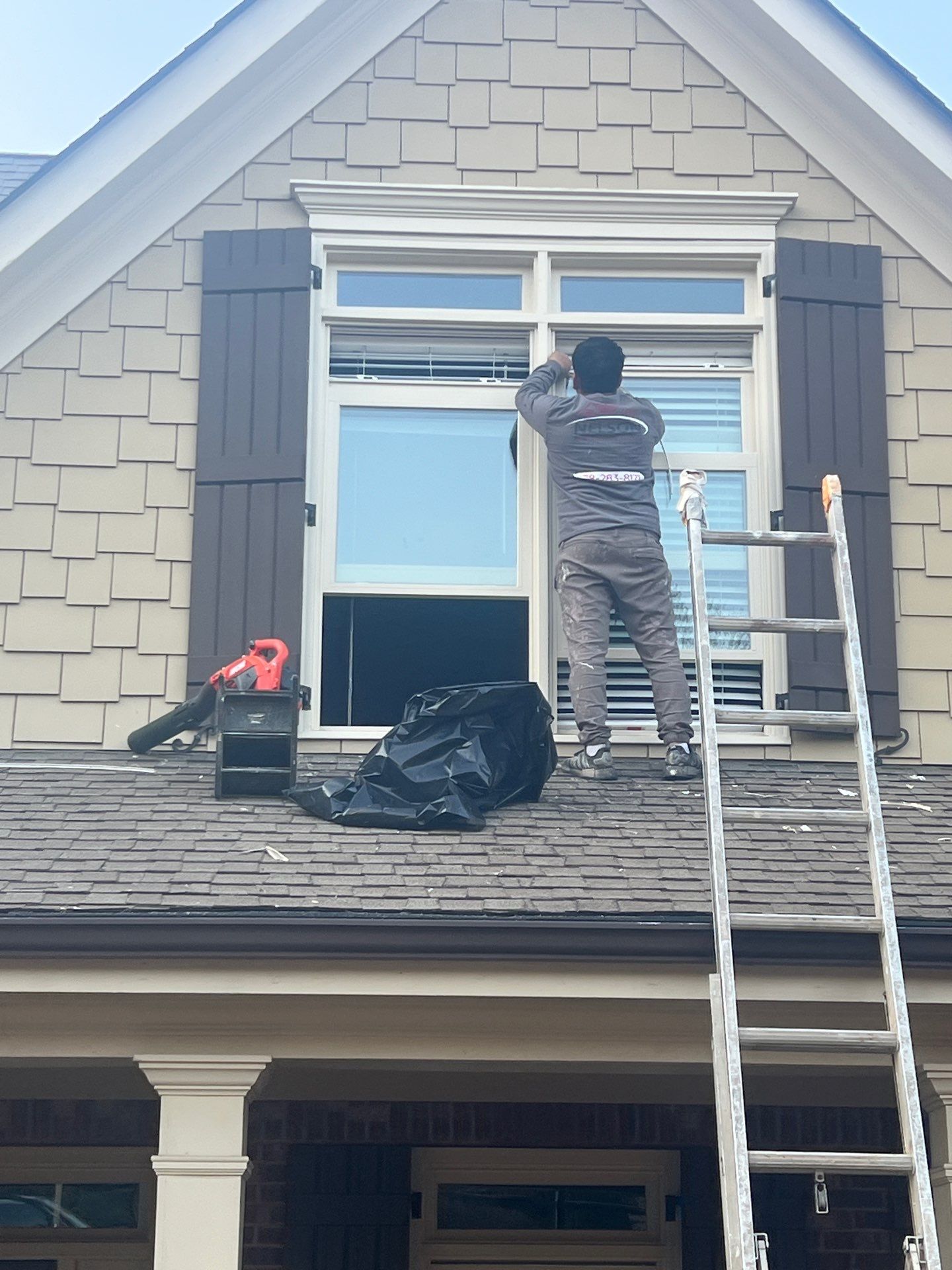 Window Replacement using Enviro PVC Sash Replacement Windows by Nelson Exteriors 