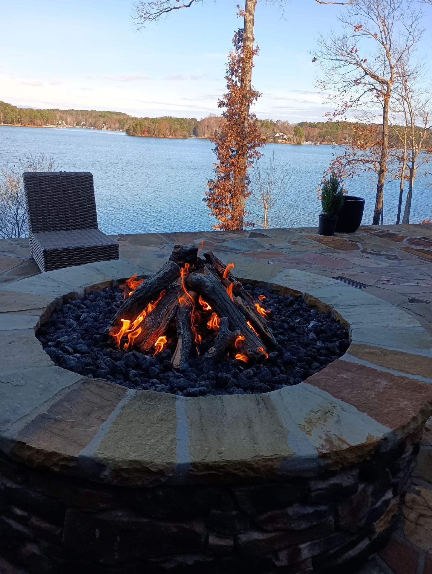 Outdoor Log Set Installation by Smucker Mechanical