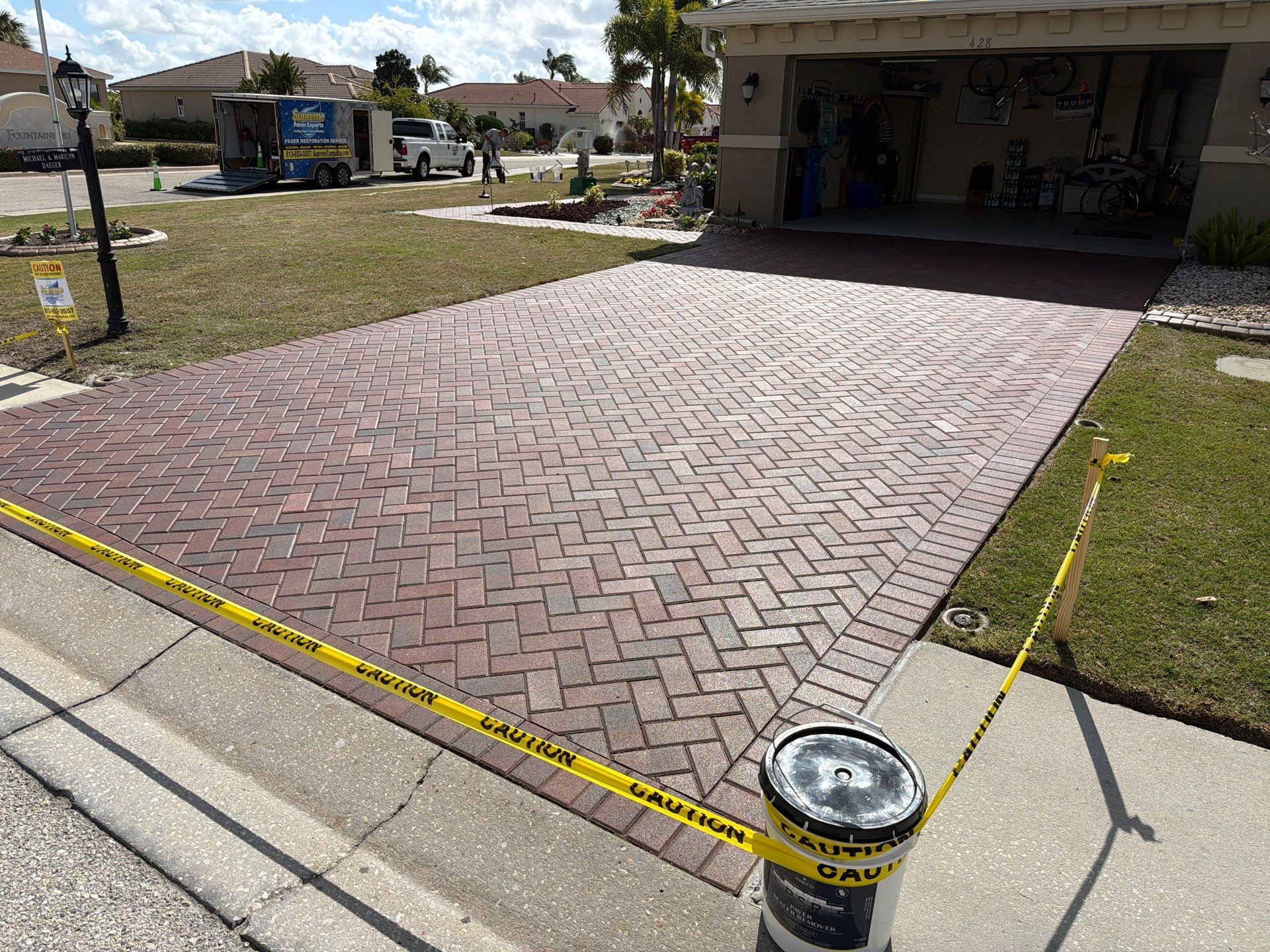 Paver Cleaning and Sealing in Sun City Center by Supreme Paver Experts