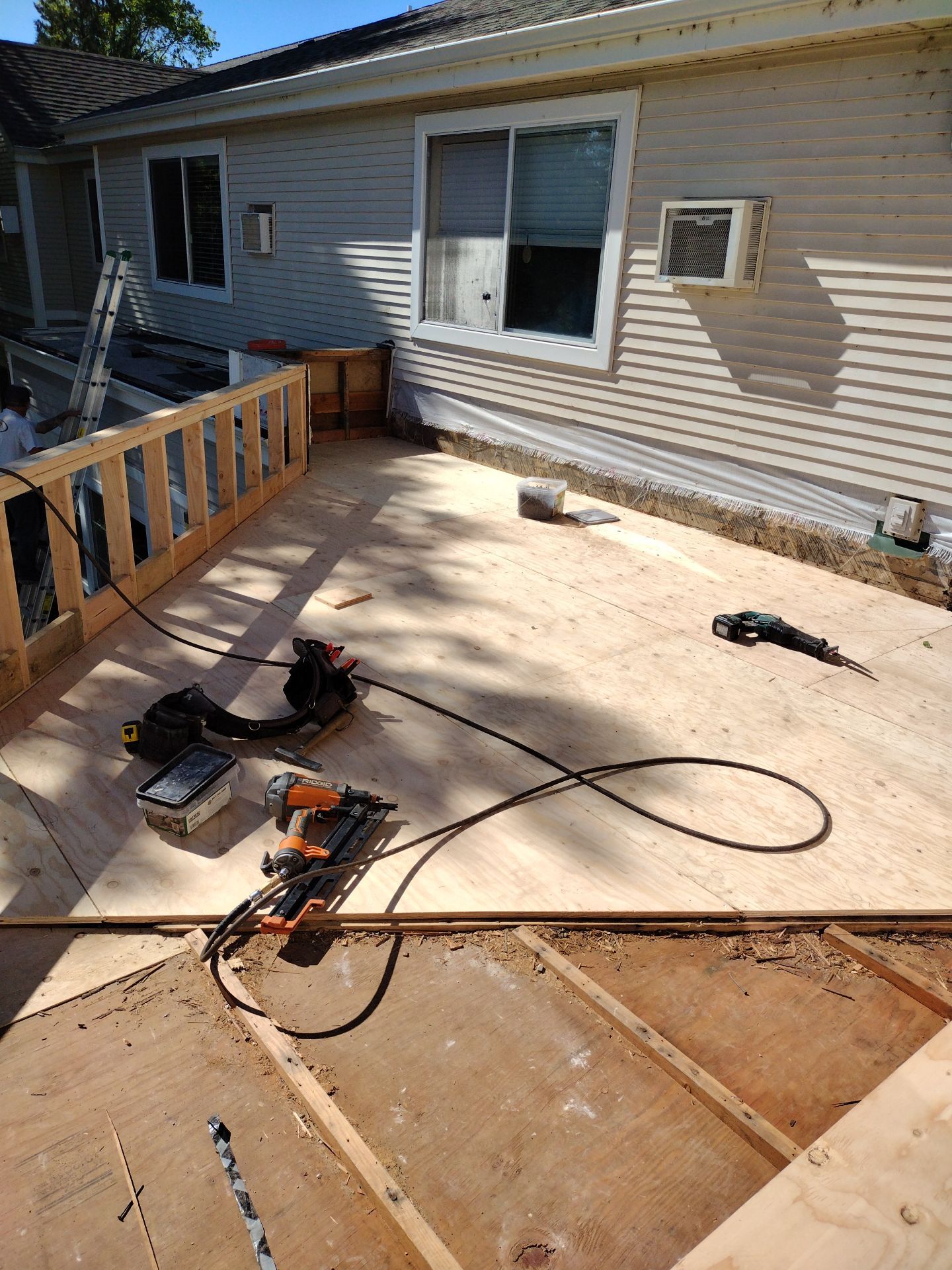 Dec-Tec Walkable Membrane using Dec-Tec (Color: Granite) by Orezona Building & Roofing Company, Inc.