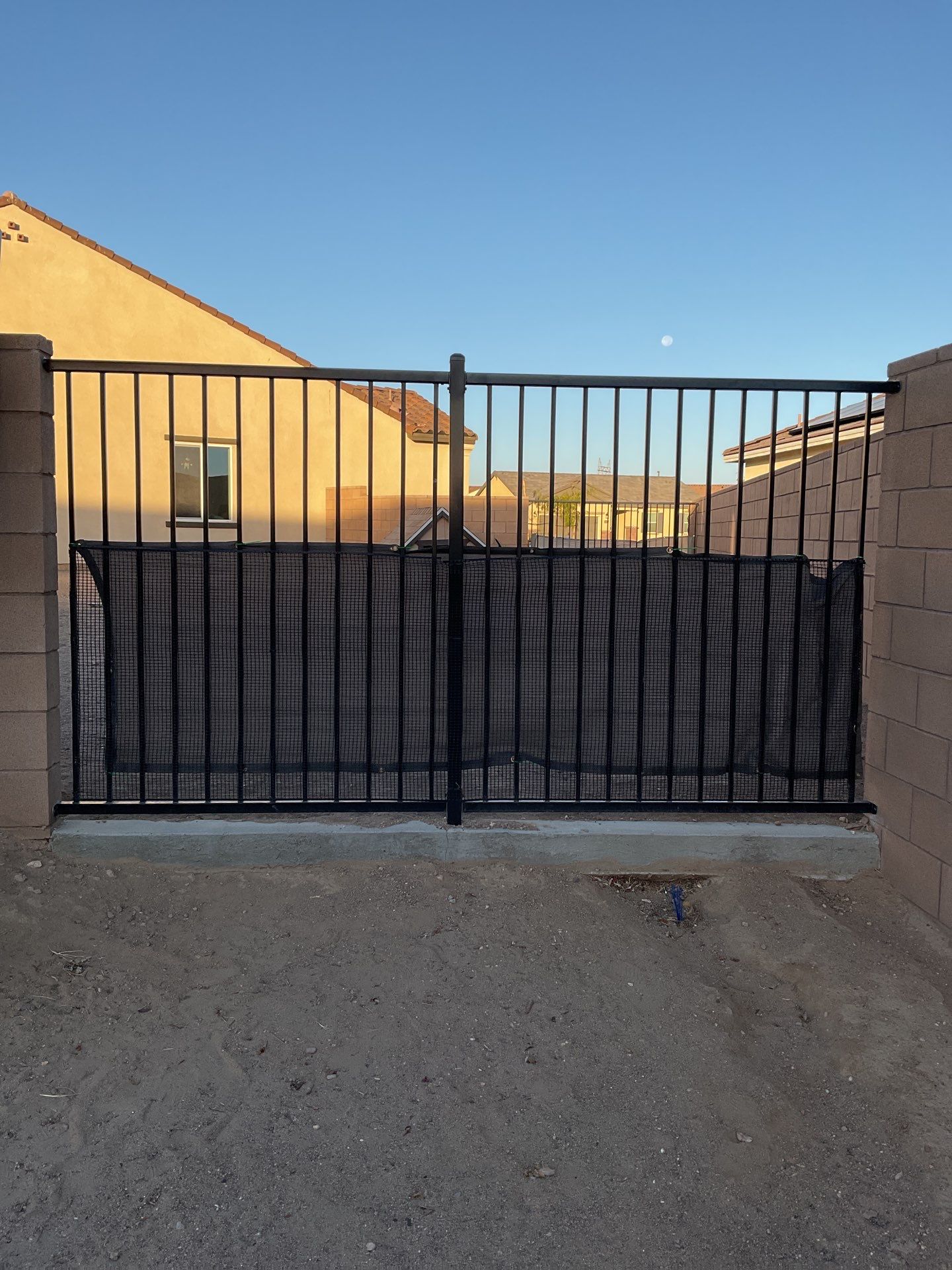 Gate installation using Vinyl by Fence Guys Inc.