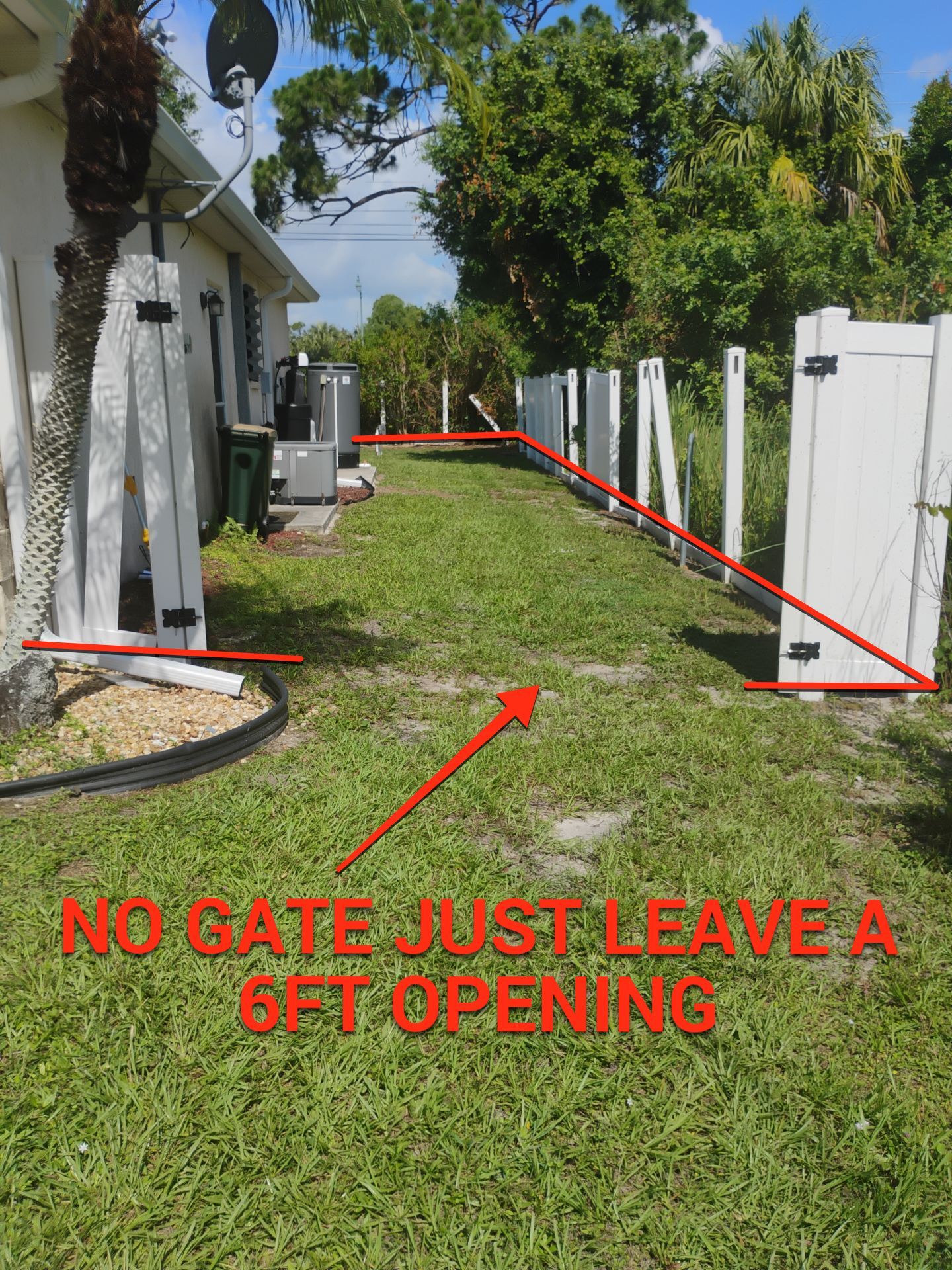 White Vinyl Privacy Fence Repair and Replacement in North Port by True Fence LLC