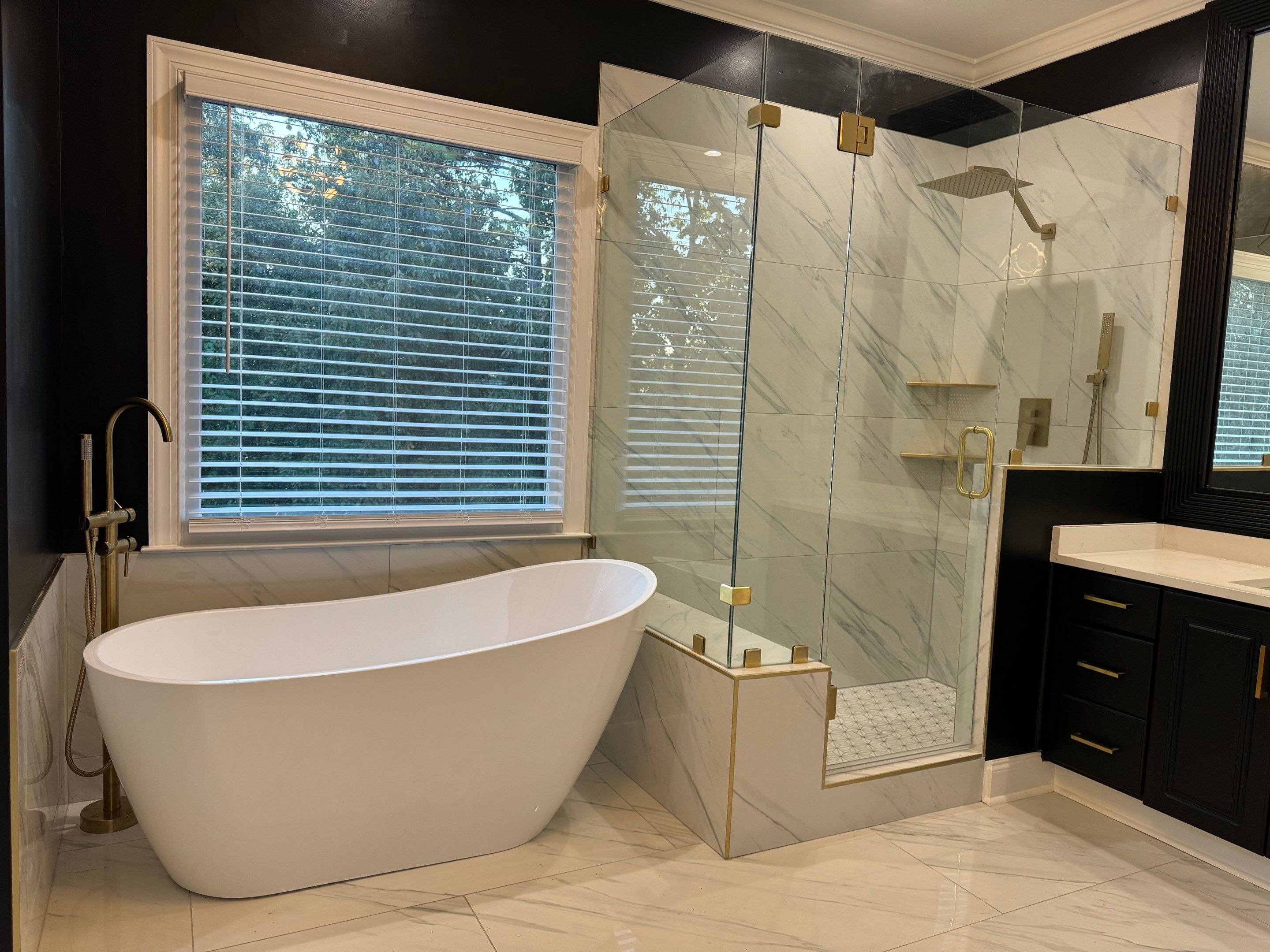 Woods Trace - Bathroom Remodel  by Pillar and Pine