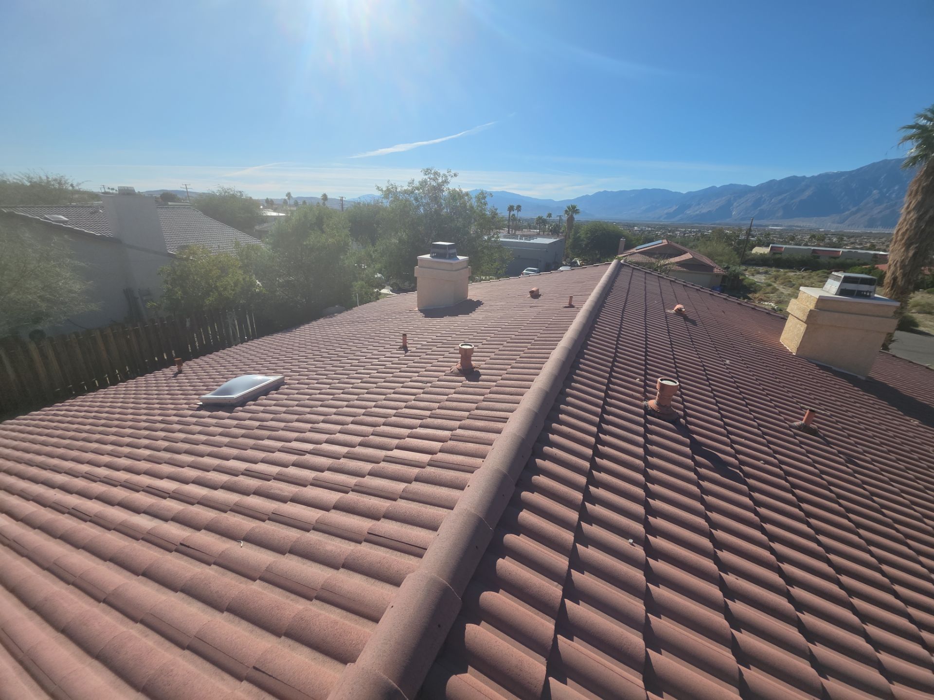 Project in Desert Hot Springs by Desert Roof Concepts