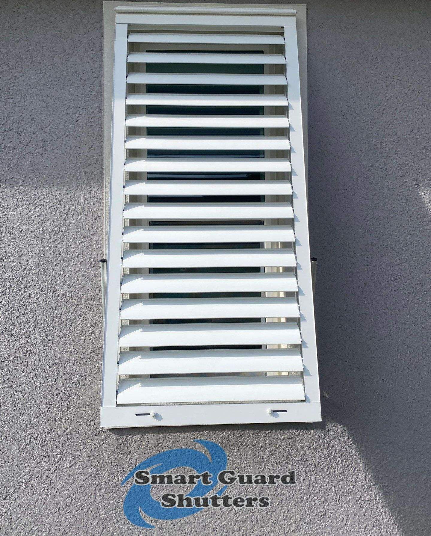 Impact Bahamas in Signal White by Smart Guard Shutters