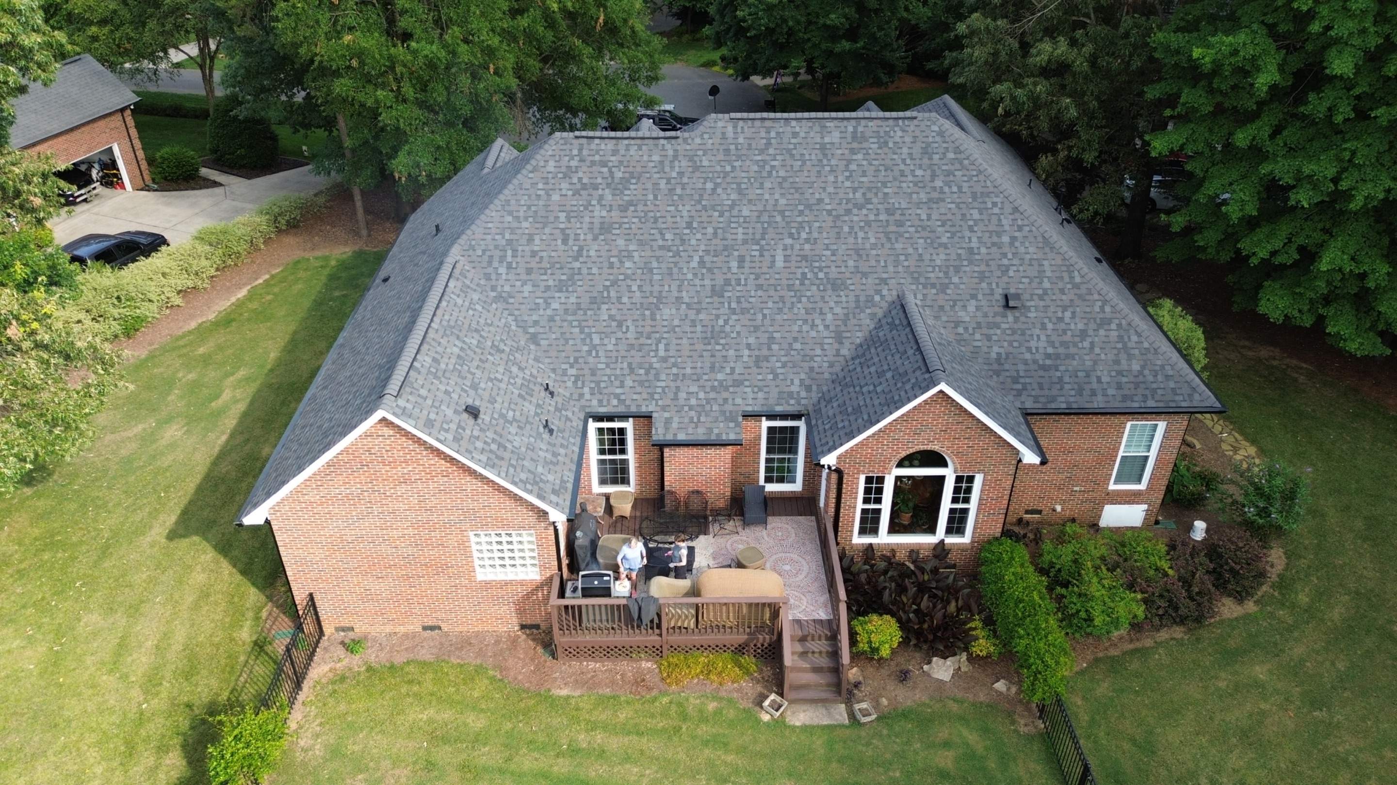 Residential Roof Replacement and Seamless Gutter Installation in Wesley Chapel, NC by Merritt Roofing LLC