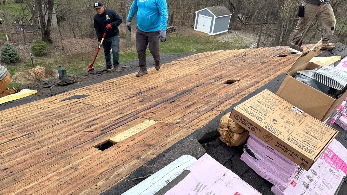 Roof Replacement using Owens Corning Estate Gray by 180 Contractors