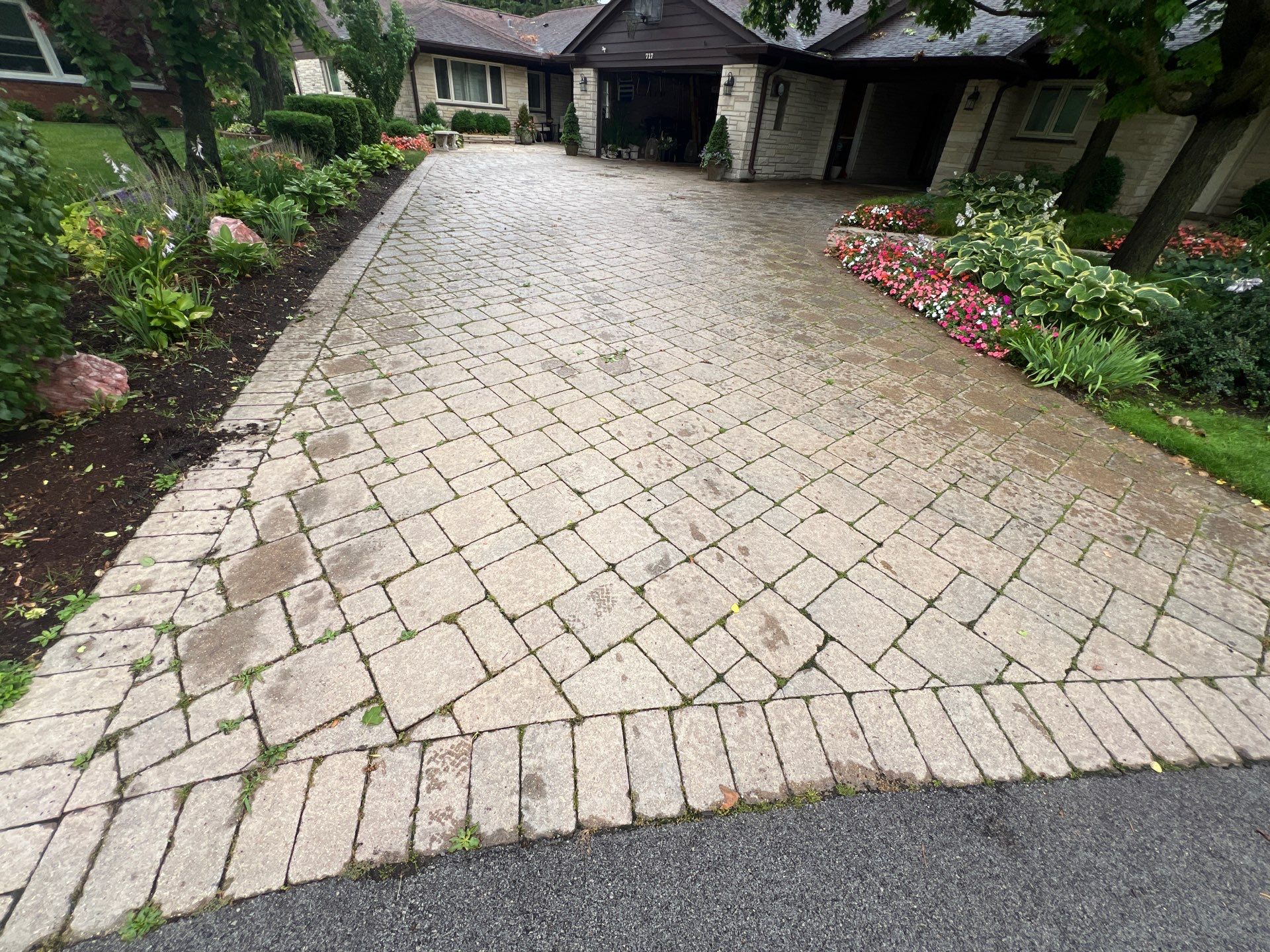 Brick paver clean, sand and seal.  using Surebond SB-1300 by Northern Power Washing LLC.