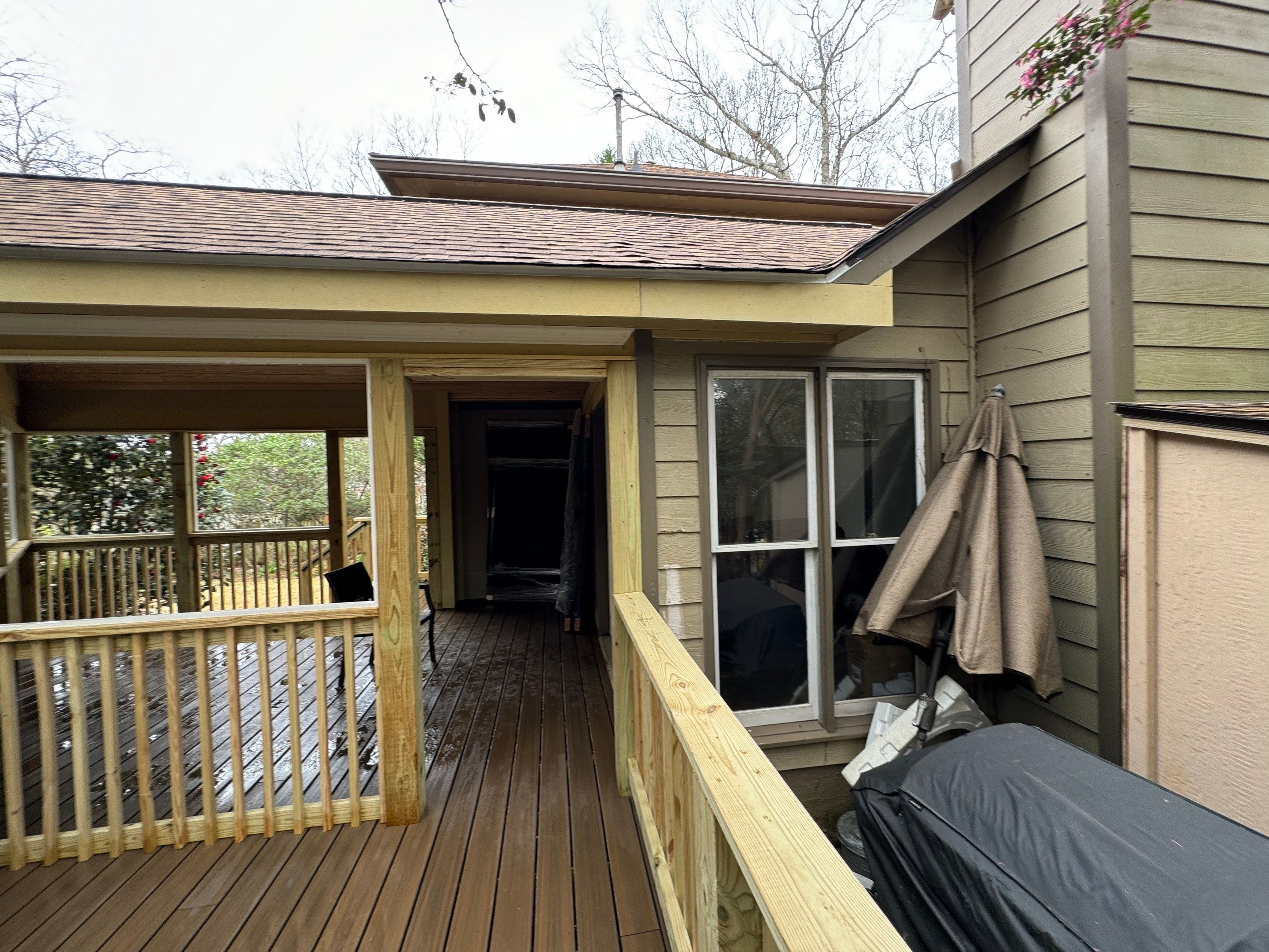 Custom Screened Porch Addition with Vaulted Wood Ceiling in Decatur by Swift Home Renovations