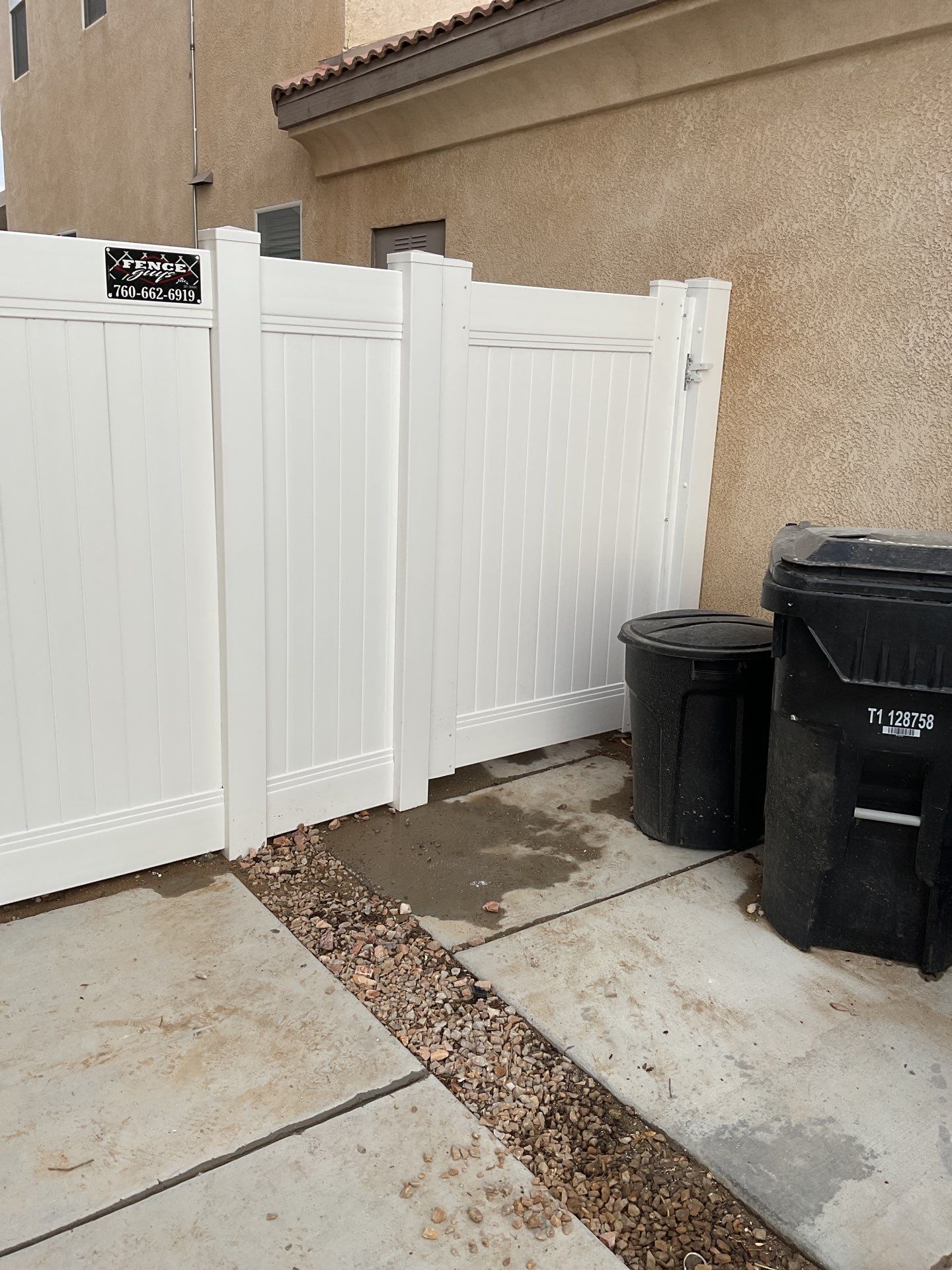 Fence Installation using Vinyl by Fence Guys Inc.