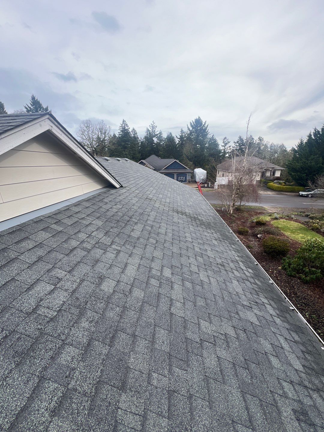 Residential Roofing Installation using IKO Cambridge (Color: Dual Grey) by Orezona Building & Roofing Company, Inc.