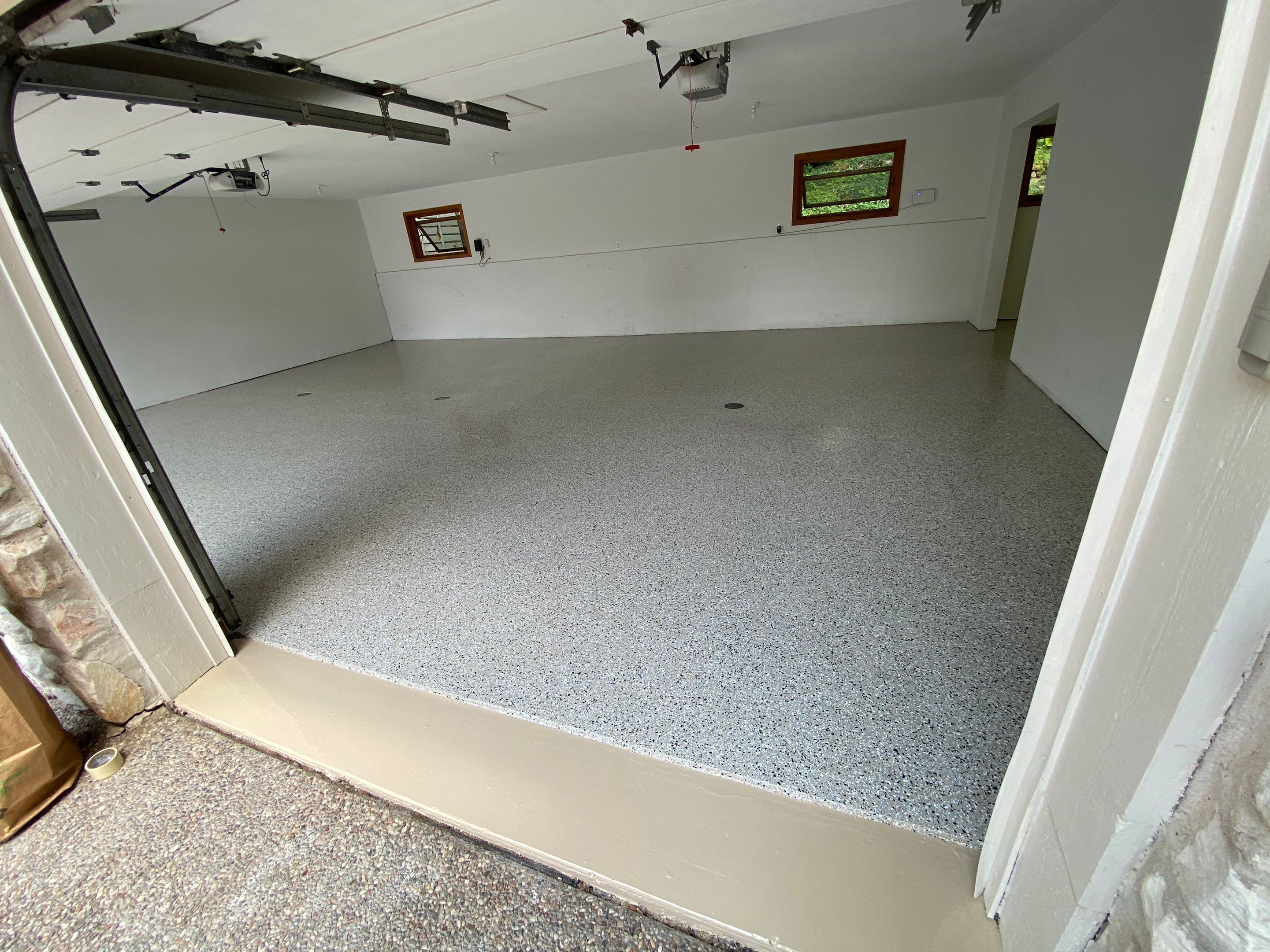 Briarcliff Northland -- Epoxy Garage Before and After by Big Red Decorative Concrete, LLC