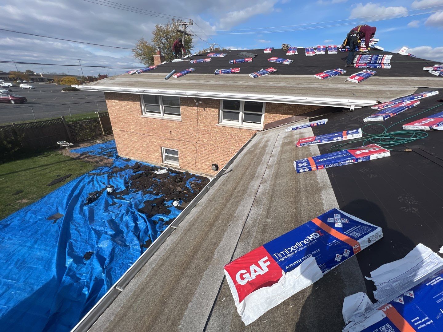 Residential Roofing Installation using GAF Timberline HDZ by Pro Home Services Inc