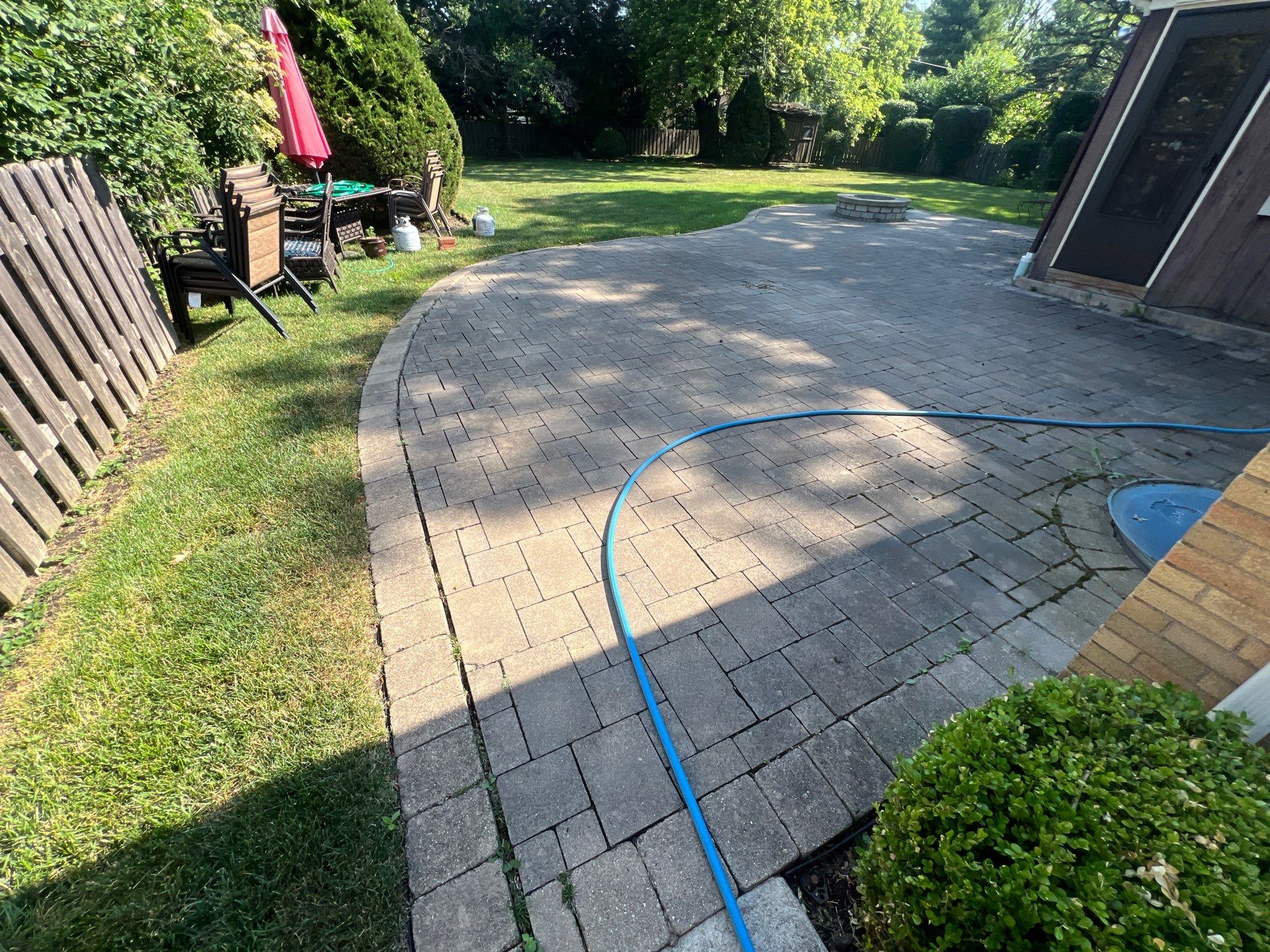 Brick Paver cleaning and sealing by Northern Power Washing LLC.