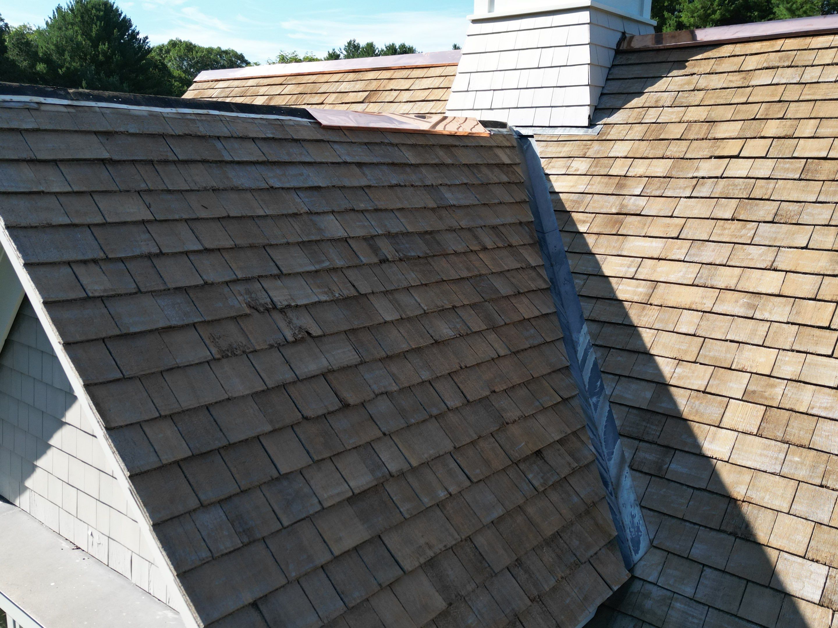 Cedar Shake Roof Restoration by Mighty Dog Roofing of Greater Middlesex County