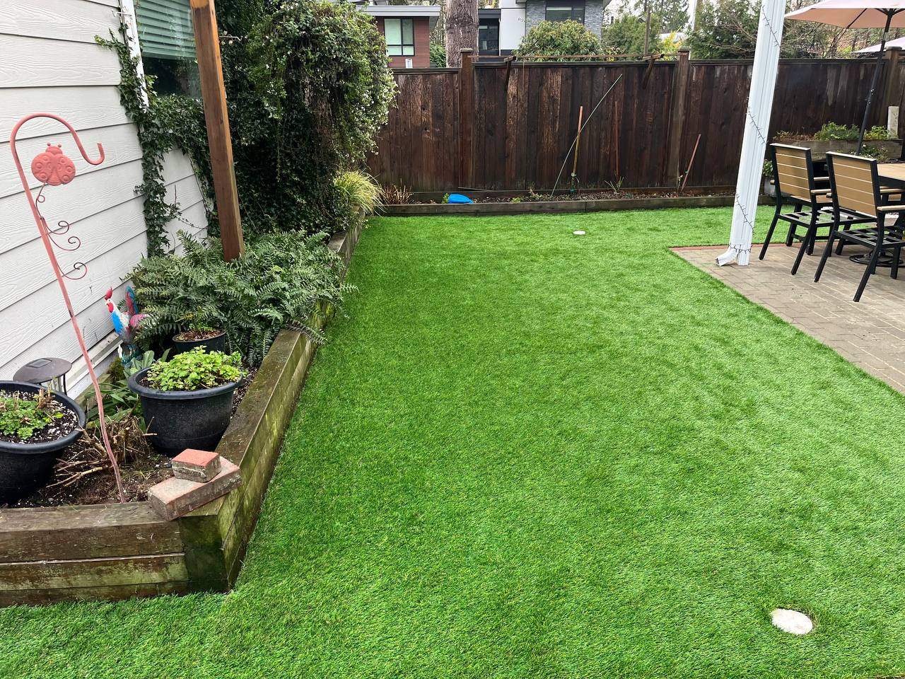 Pet-Friendly Artificial Grass Installation in North Vancouver by YVR Construction Group