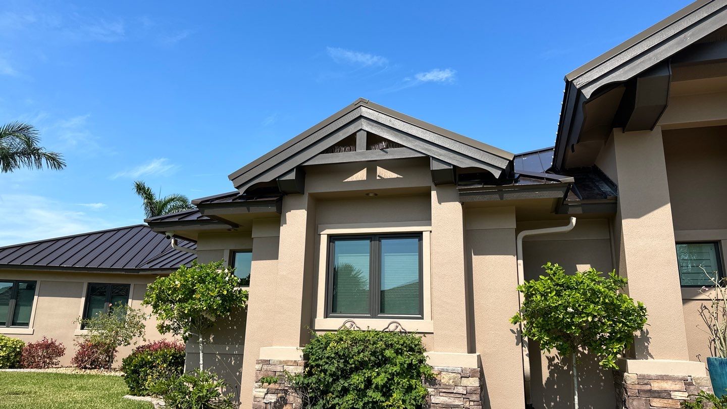 Residential Roofing Installation using Standing Seam Metal Roof in Cape Coral, FL by International Roofing
