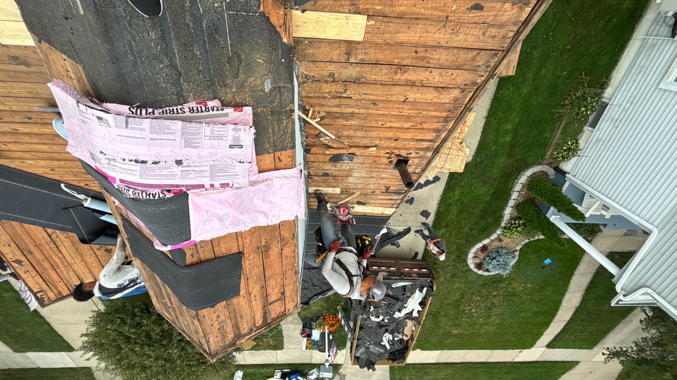 Roof Replacement using Owens Corning Slatestone Gray by 180 Contractors